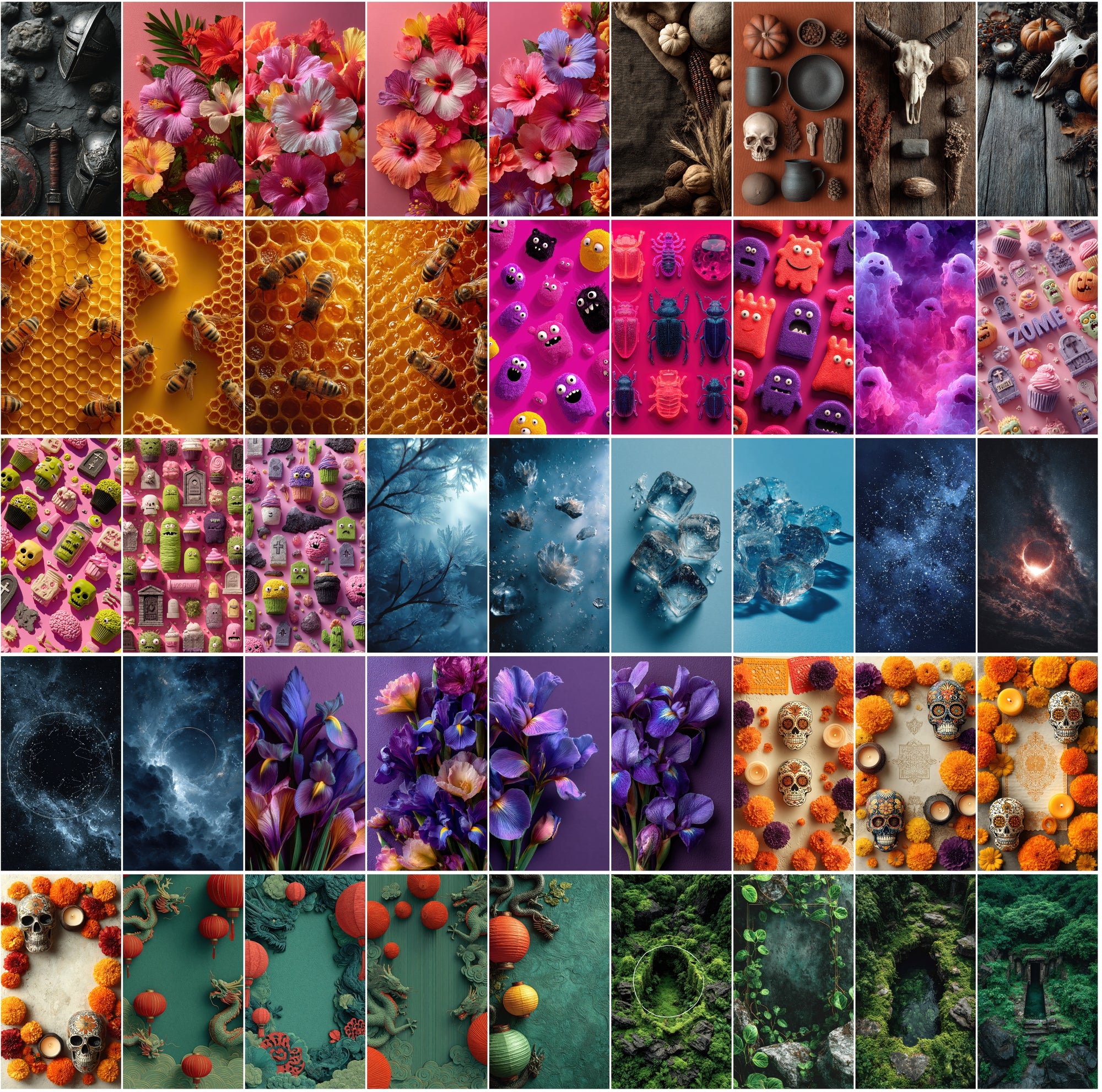 600 Flat Lay Backgrounds • 9:16 Vertical • JPG • Commercial Use