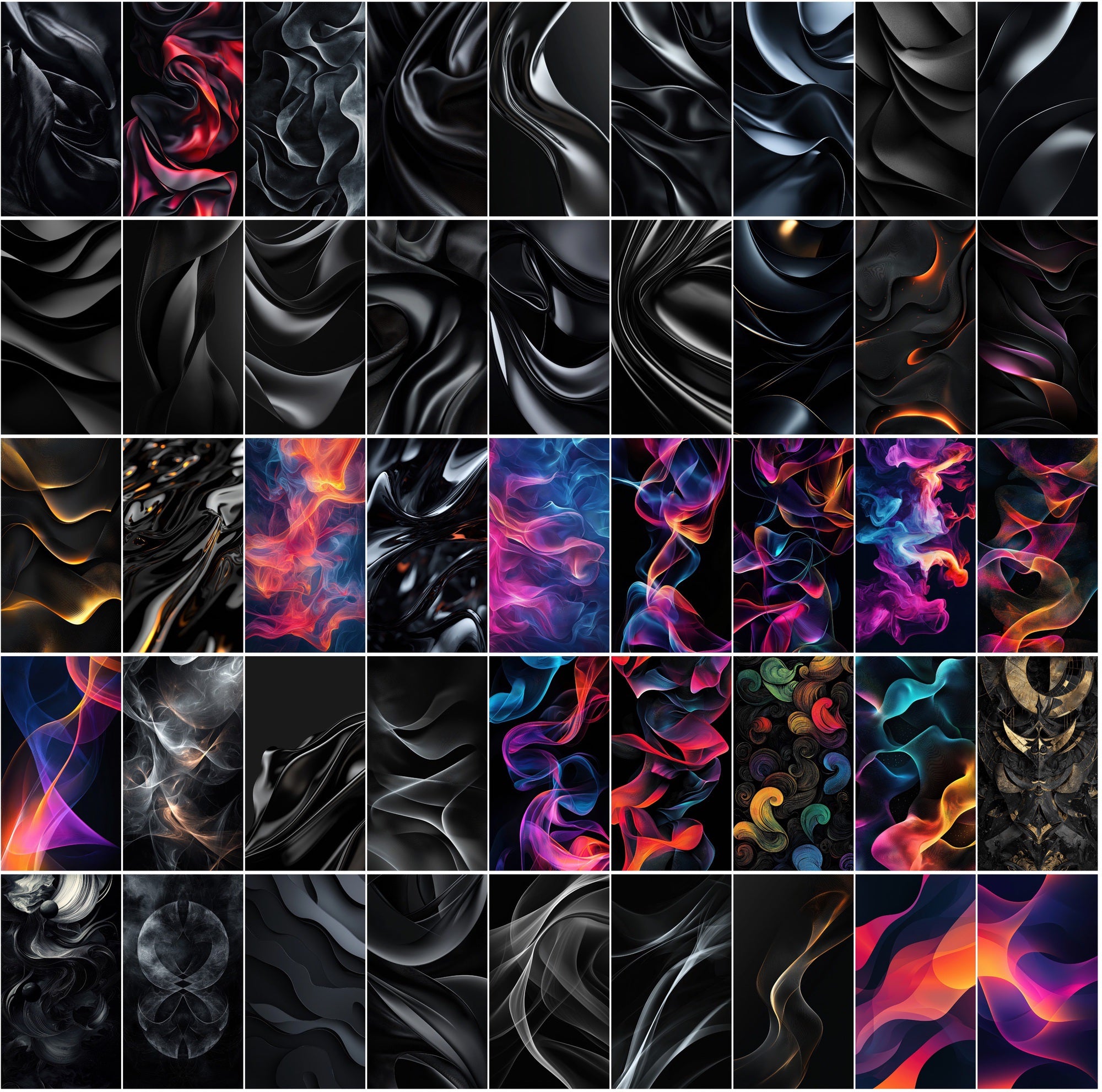 550 Dark Abstract Gradient Backgrounds