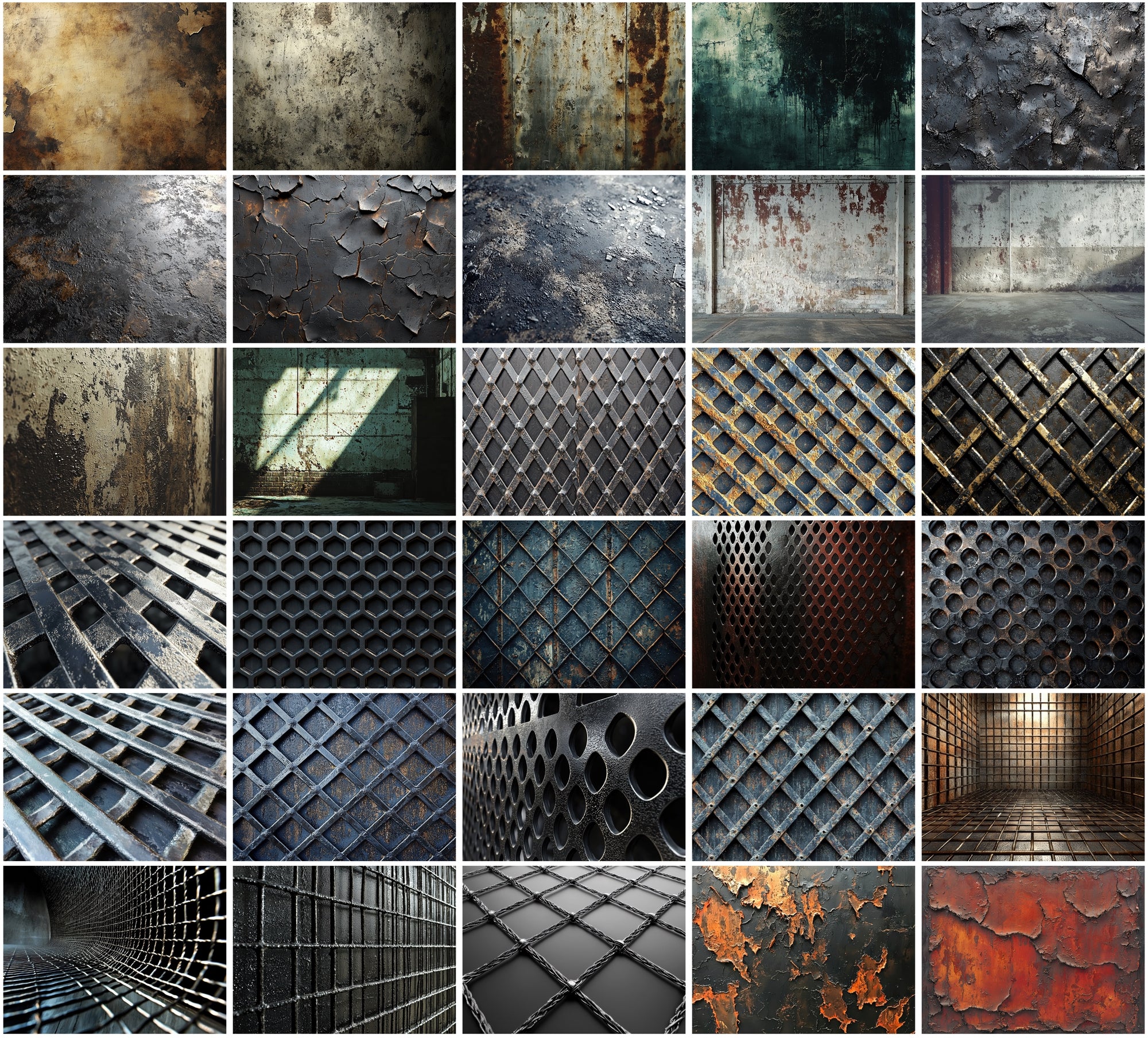 460 Metal and Industrial Textures - Commercial Use JPG Bundle