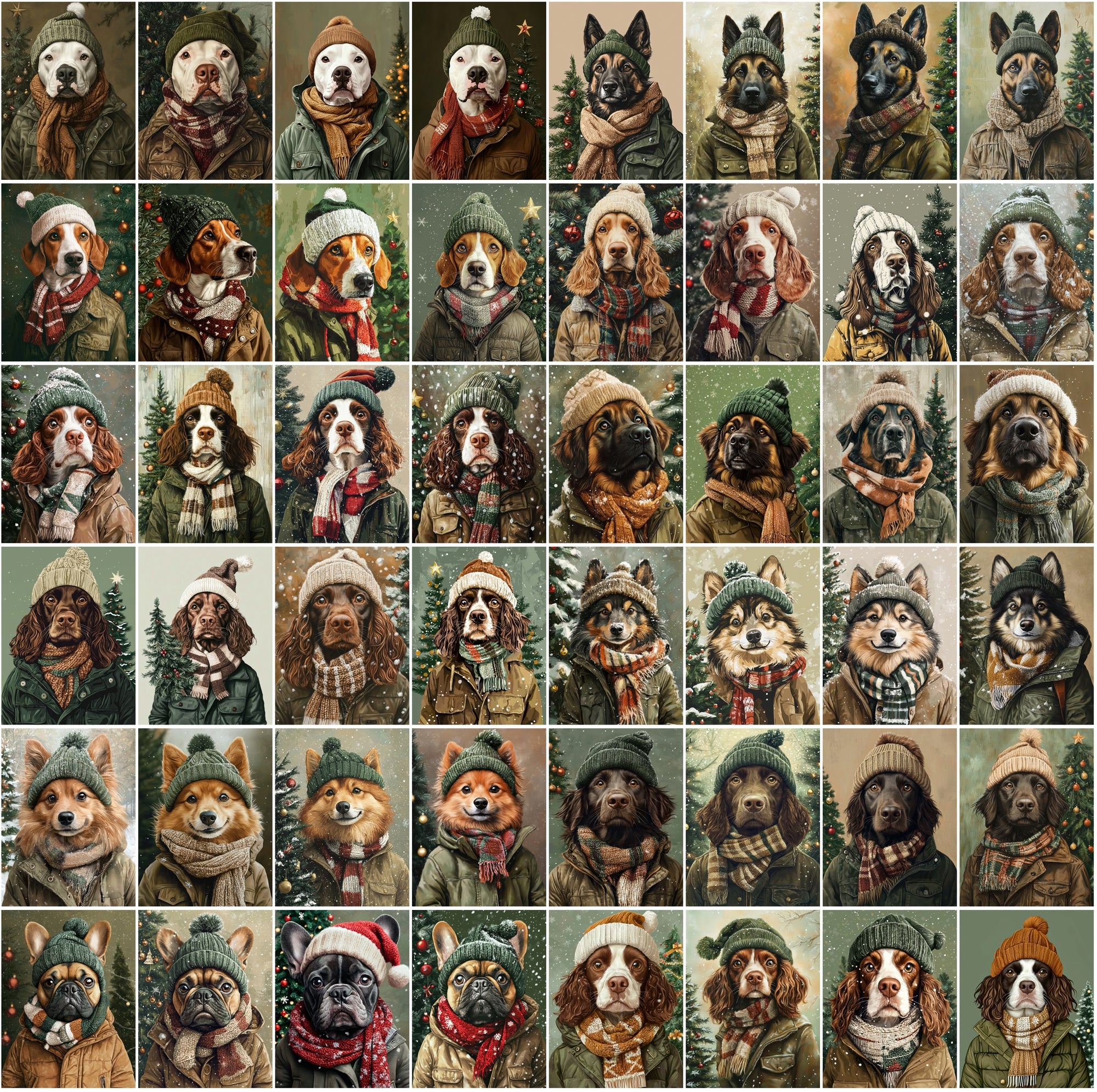 760 Adorable Dog Images in Winter Outfits