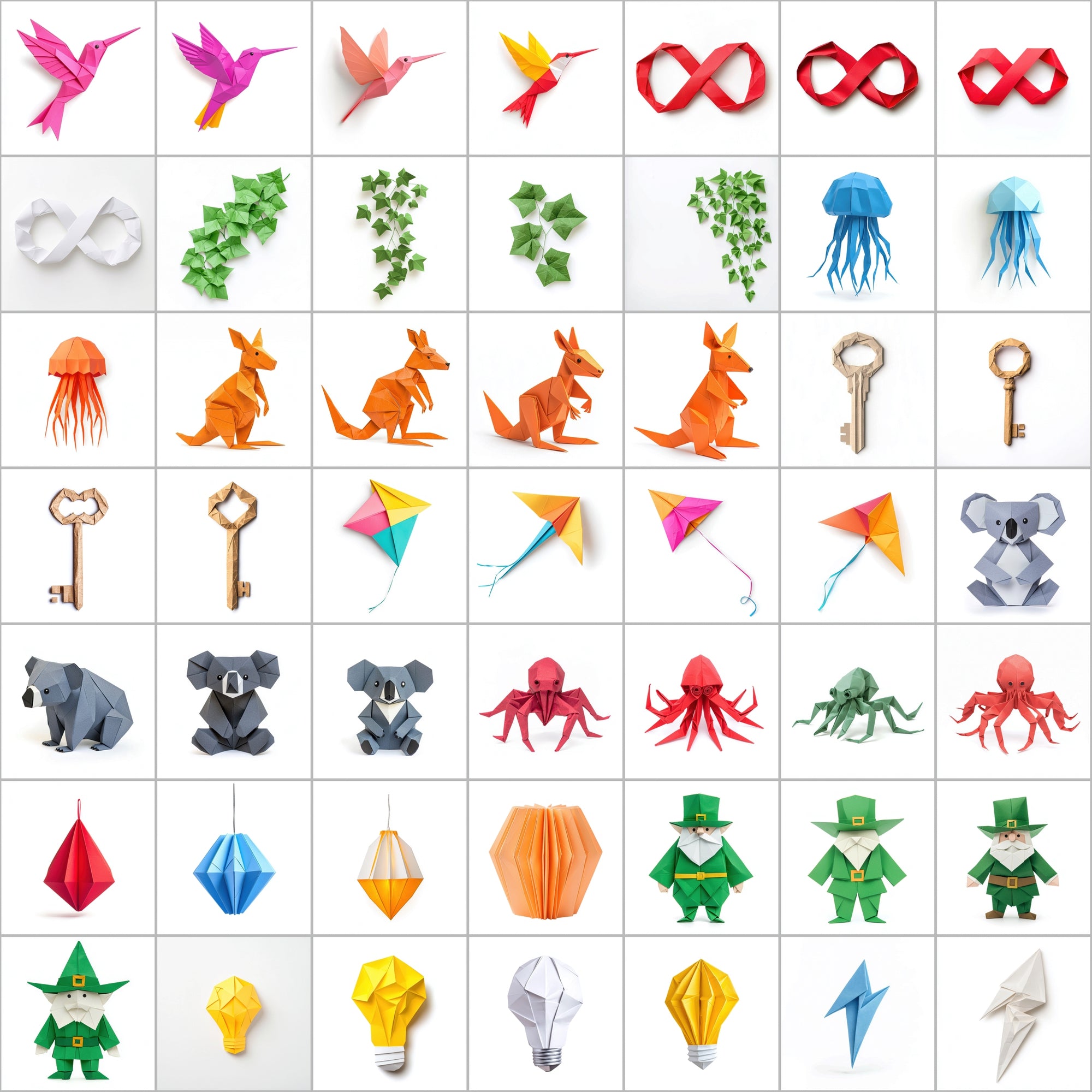 580 Origami-Inspired Digital Images | Animals, Nature, Objects & More