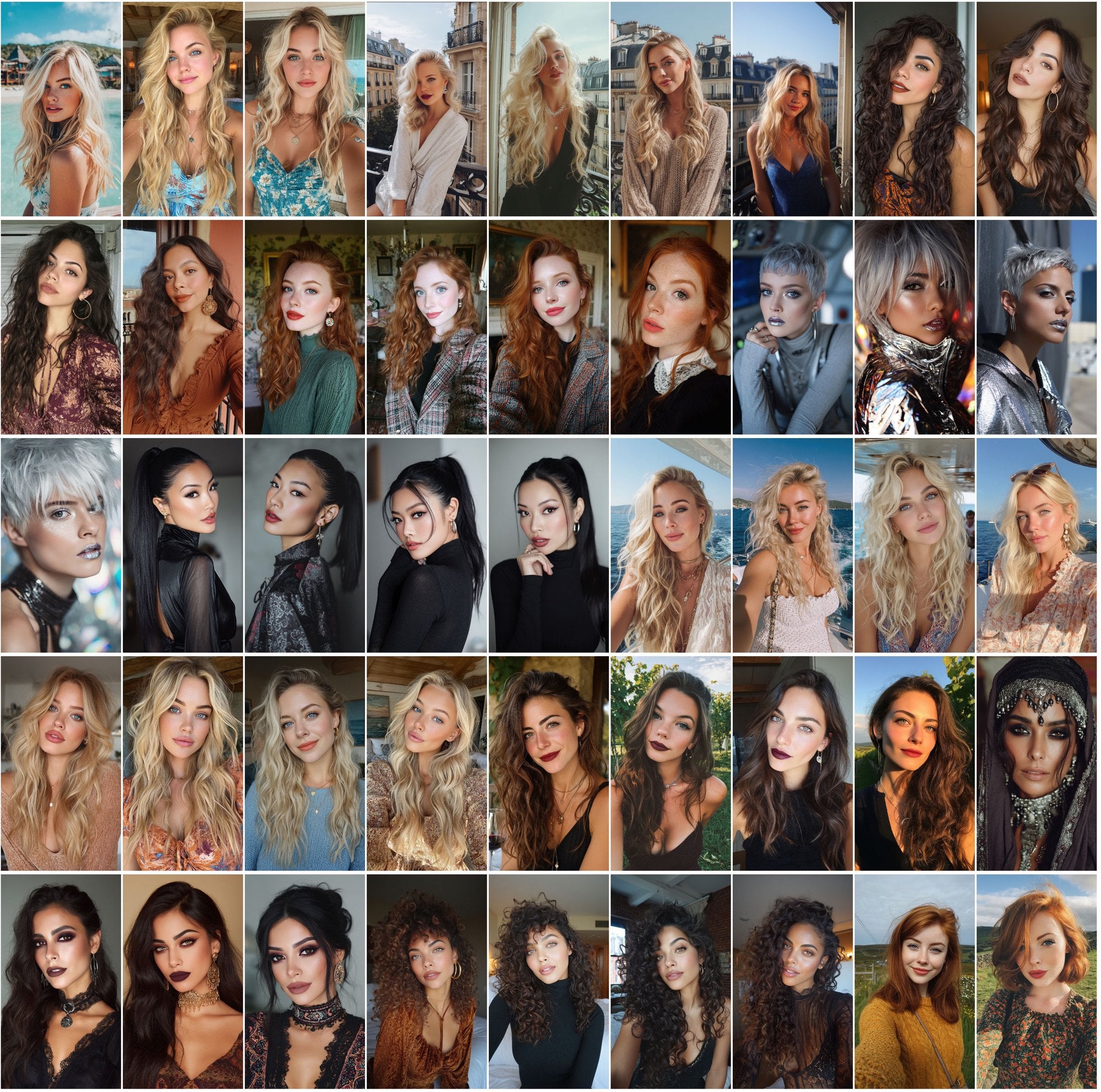 530 Influencer Aesthetic Portraits