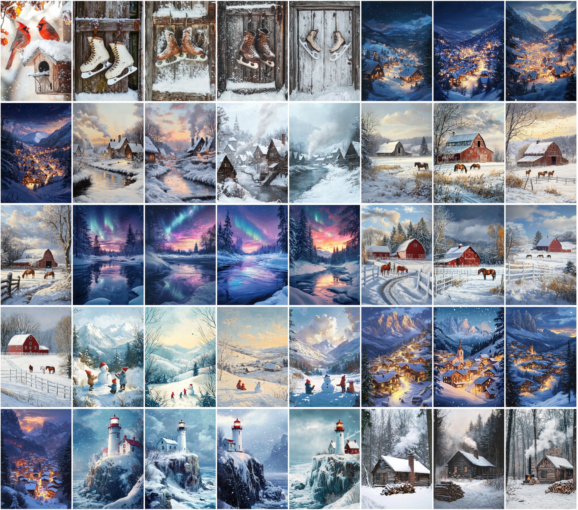 430 Winter Postcard & Scene Images