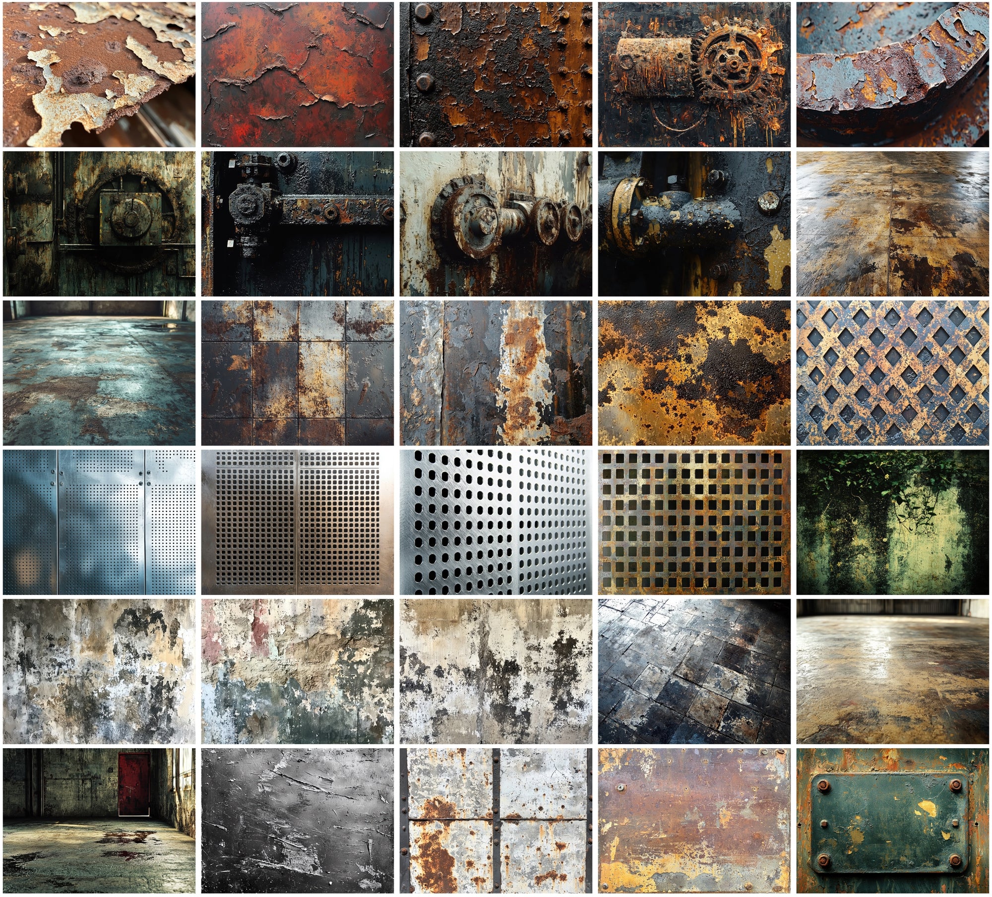 460 Metal and Industrial Textures - Commercial Use JPG Bundle