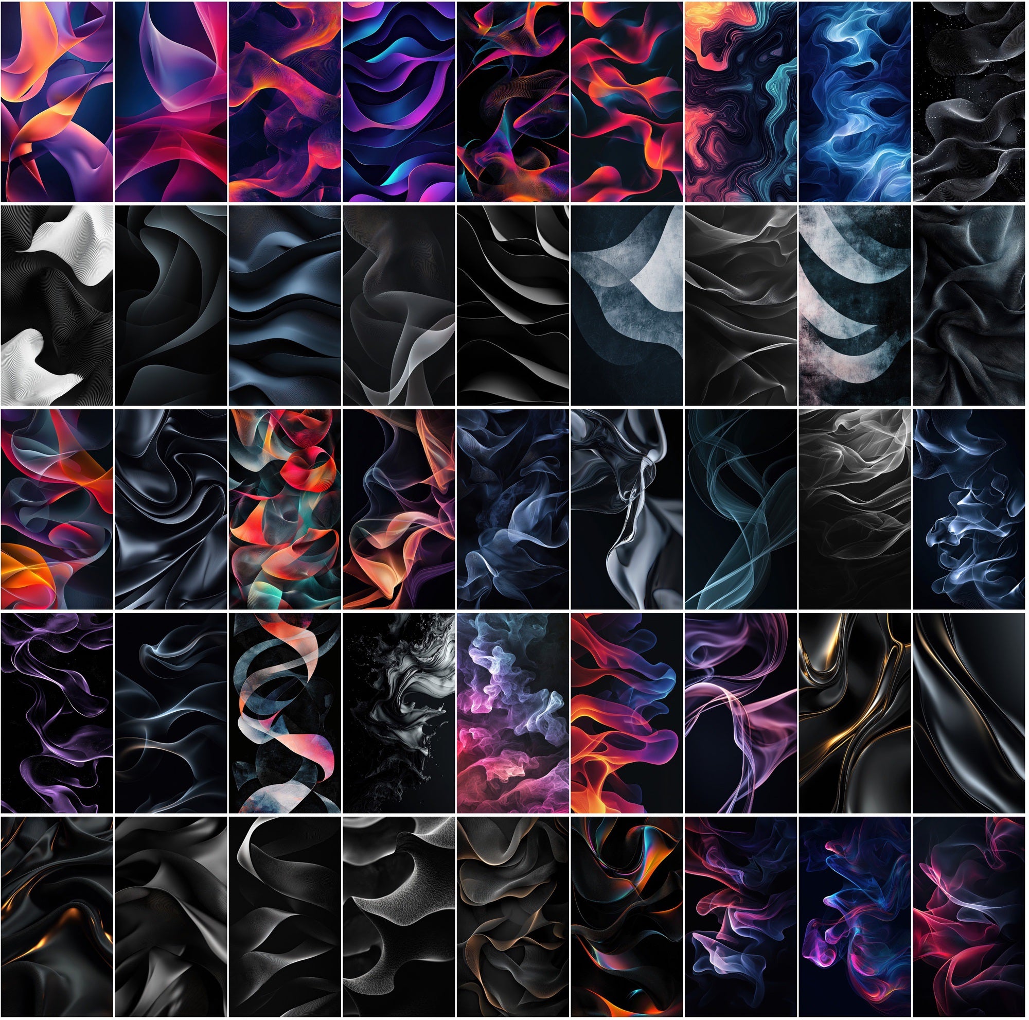 550 Dark Abstract Gradient Backgrounds