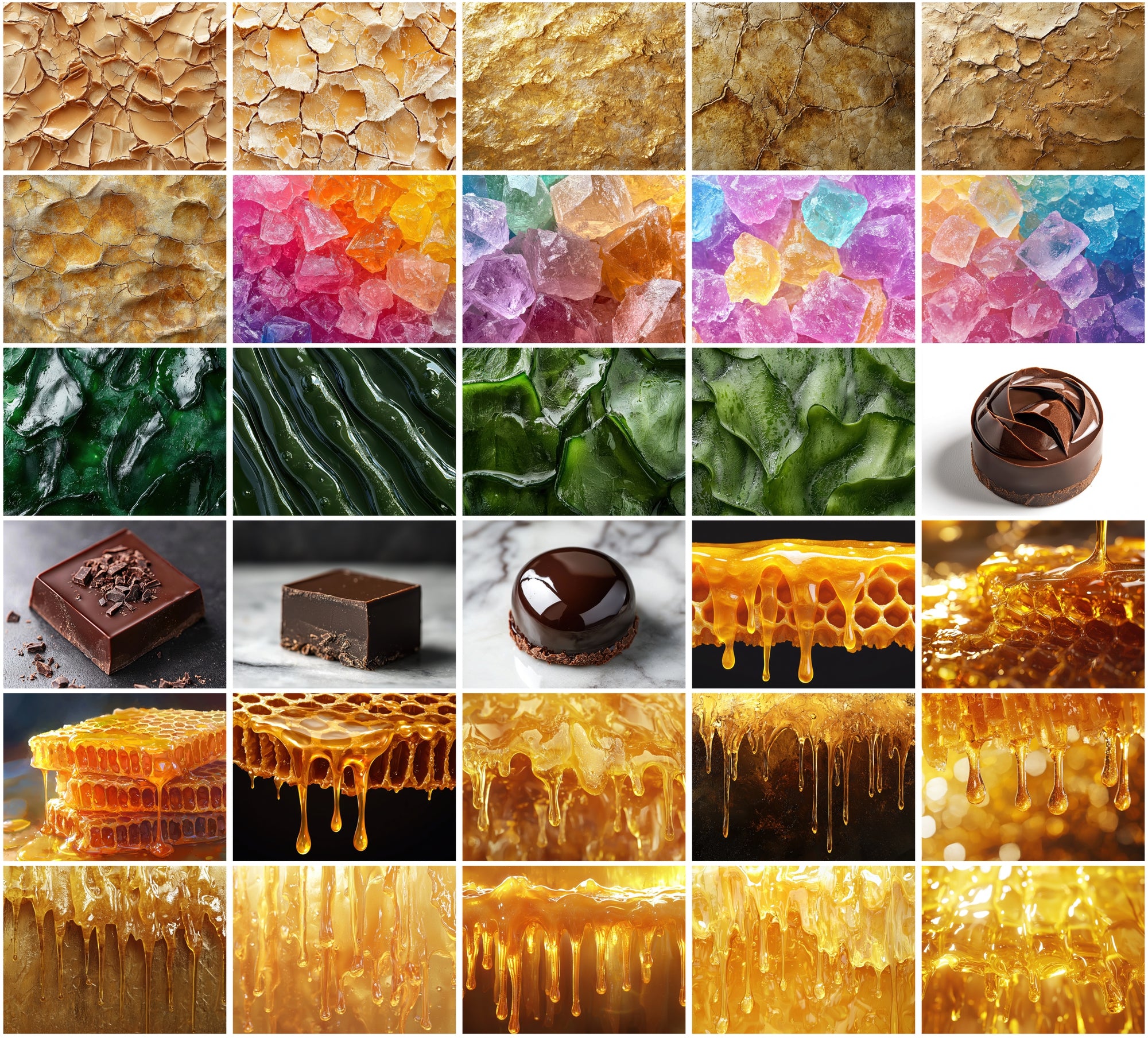 500 Food and Organic Material Textures