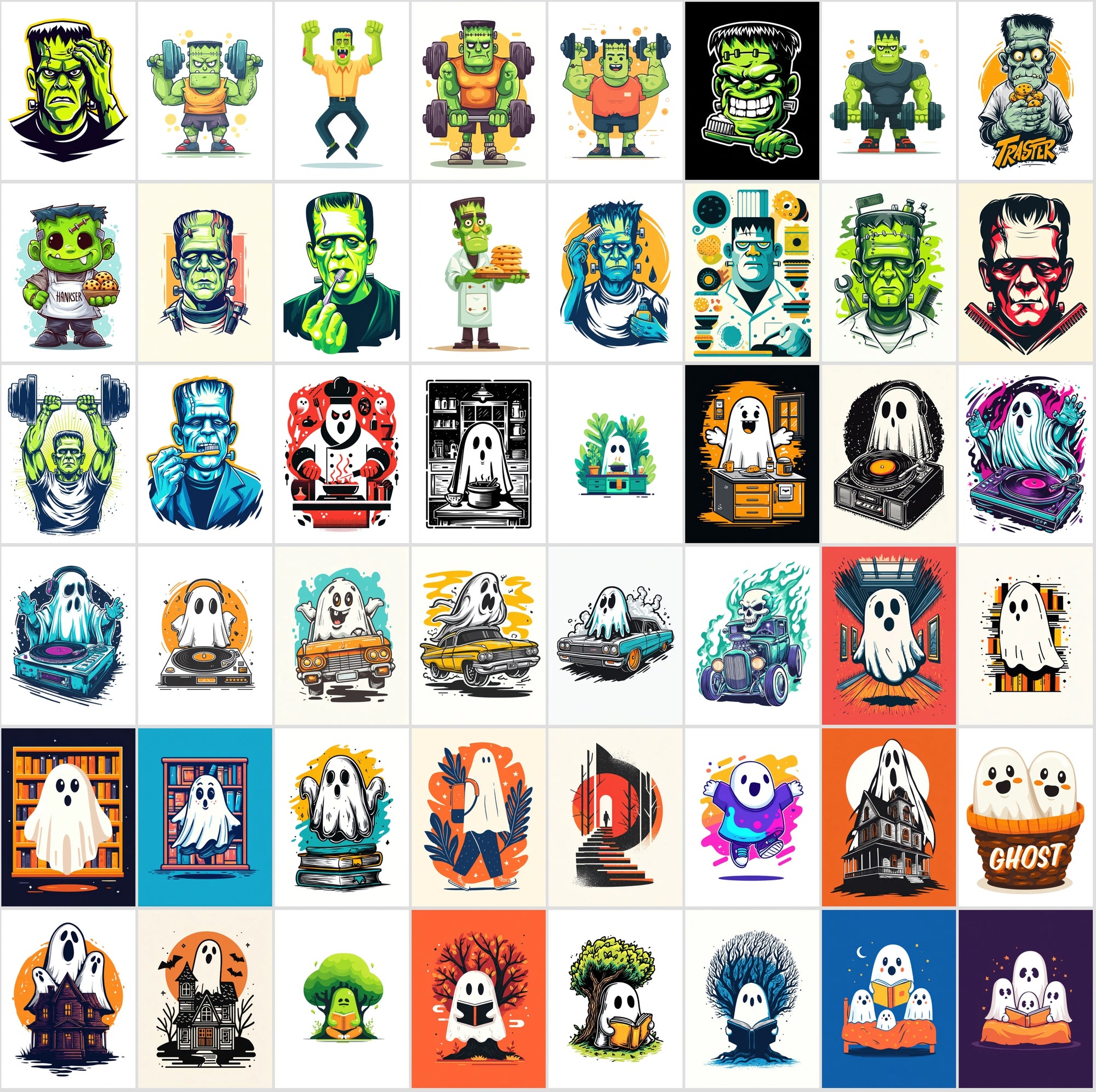 600 Whimsical Illustrations for T-Shirts, Prints & More
