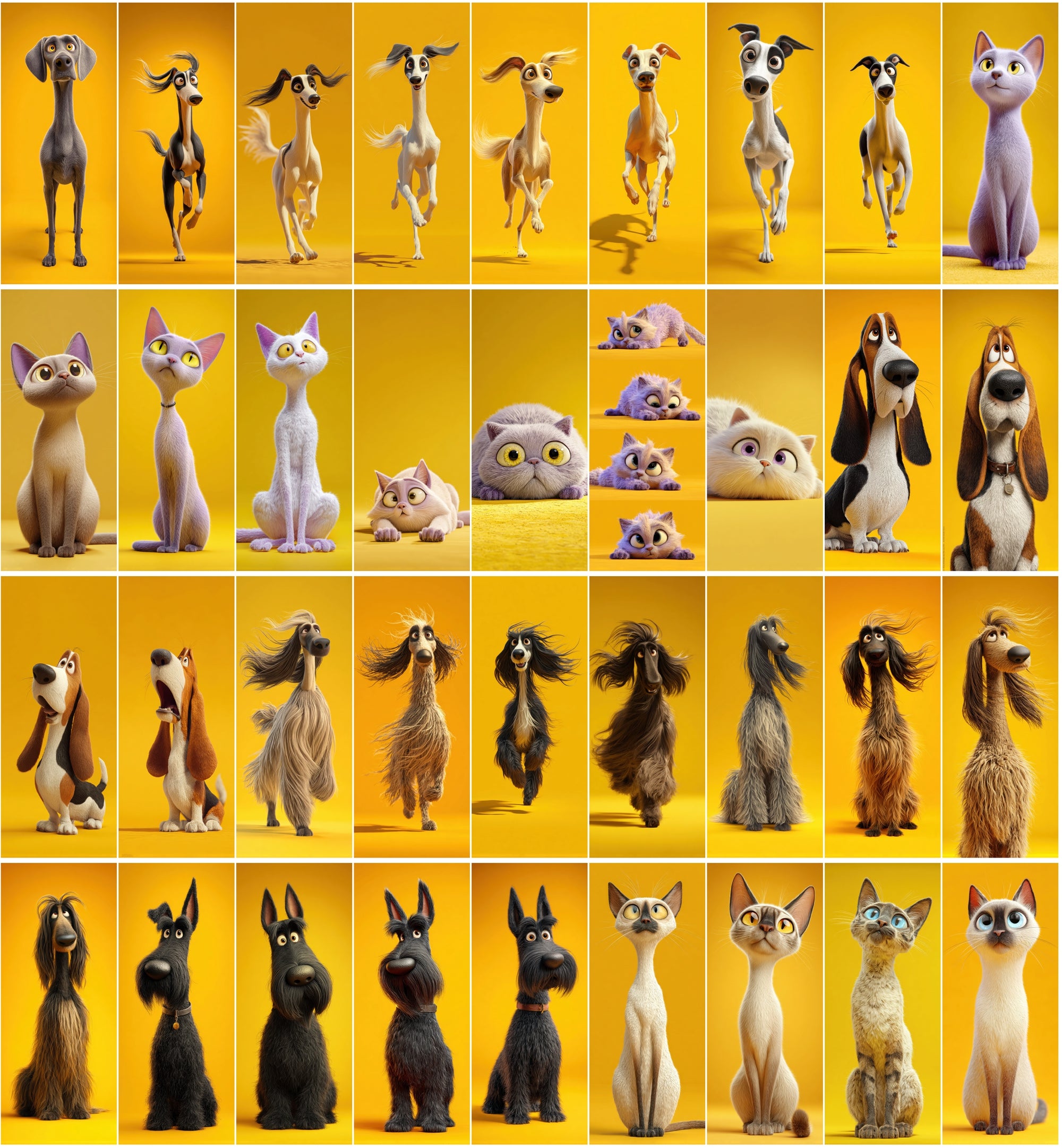 578 Funny Animal Images | Cartoon Cats & Dogs Clipart