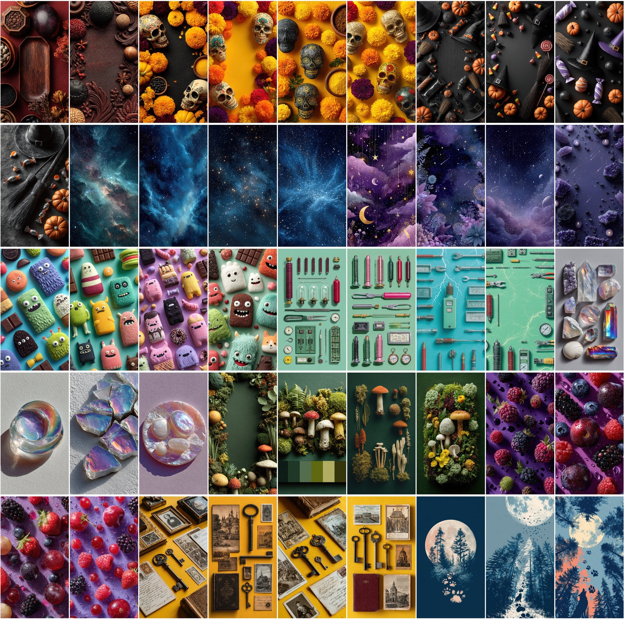 600 Flat Lay Backgrounds • 9:16 Vertical • JPG • Commercial Use