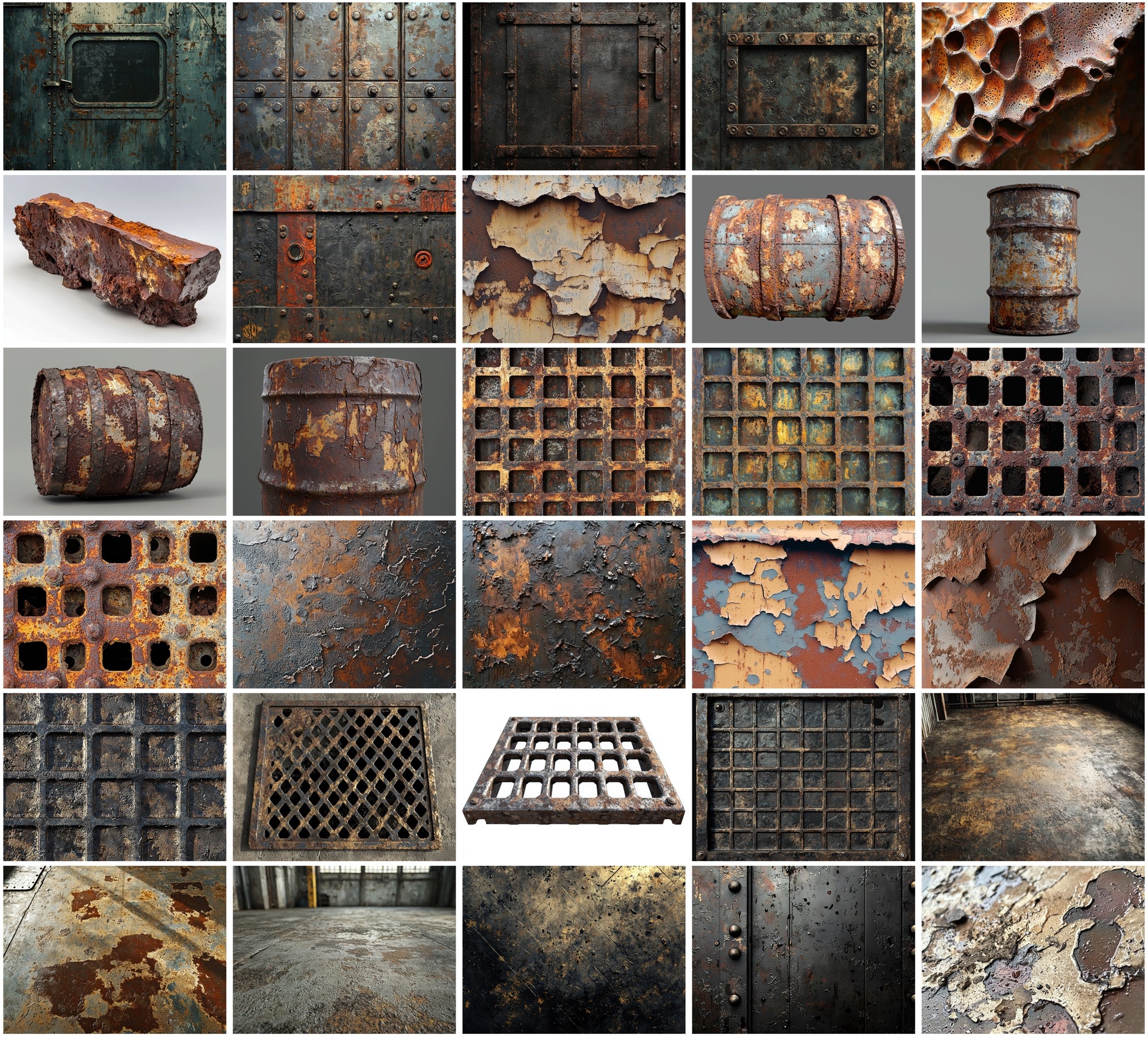 460 Metal and Industrial Textures - Commercial Use JPG Bundle