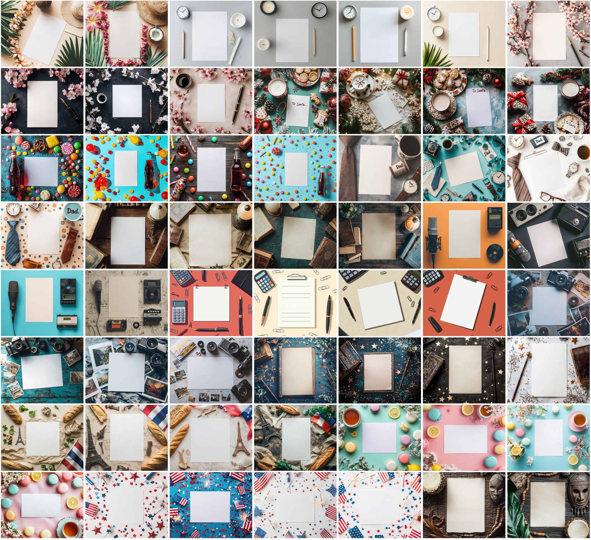 540 Stunning High-Resolution Flat Lay Images