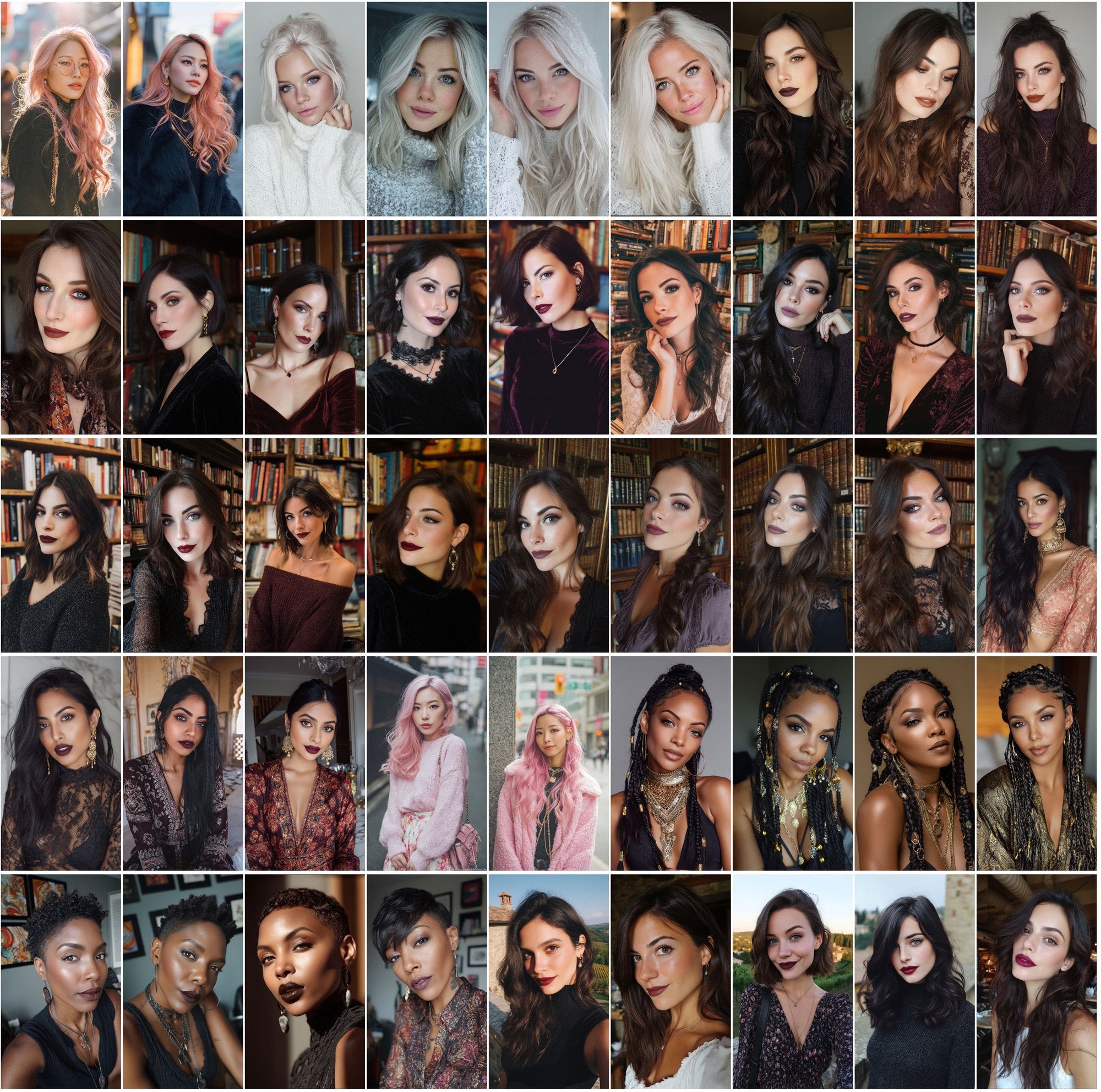 530 Influencer Aesthetic Portraits