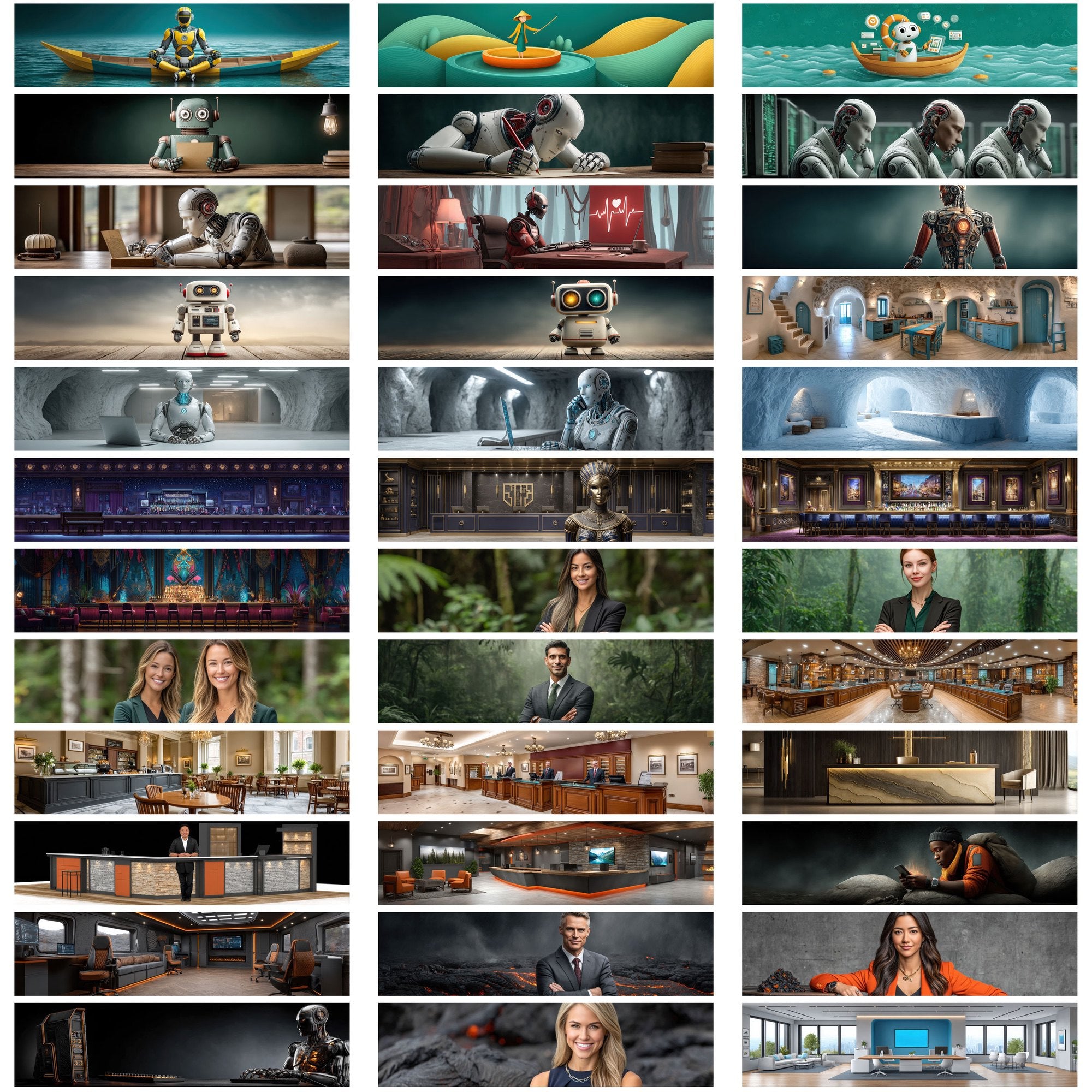589 AI-Themed Website Hero Images – Ultra-Wide JPGs with Commercial License