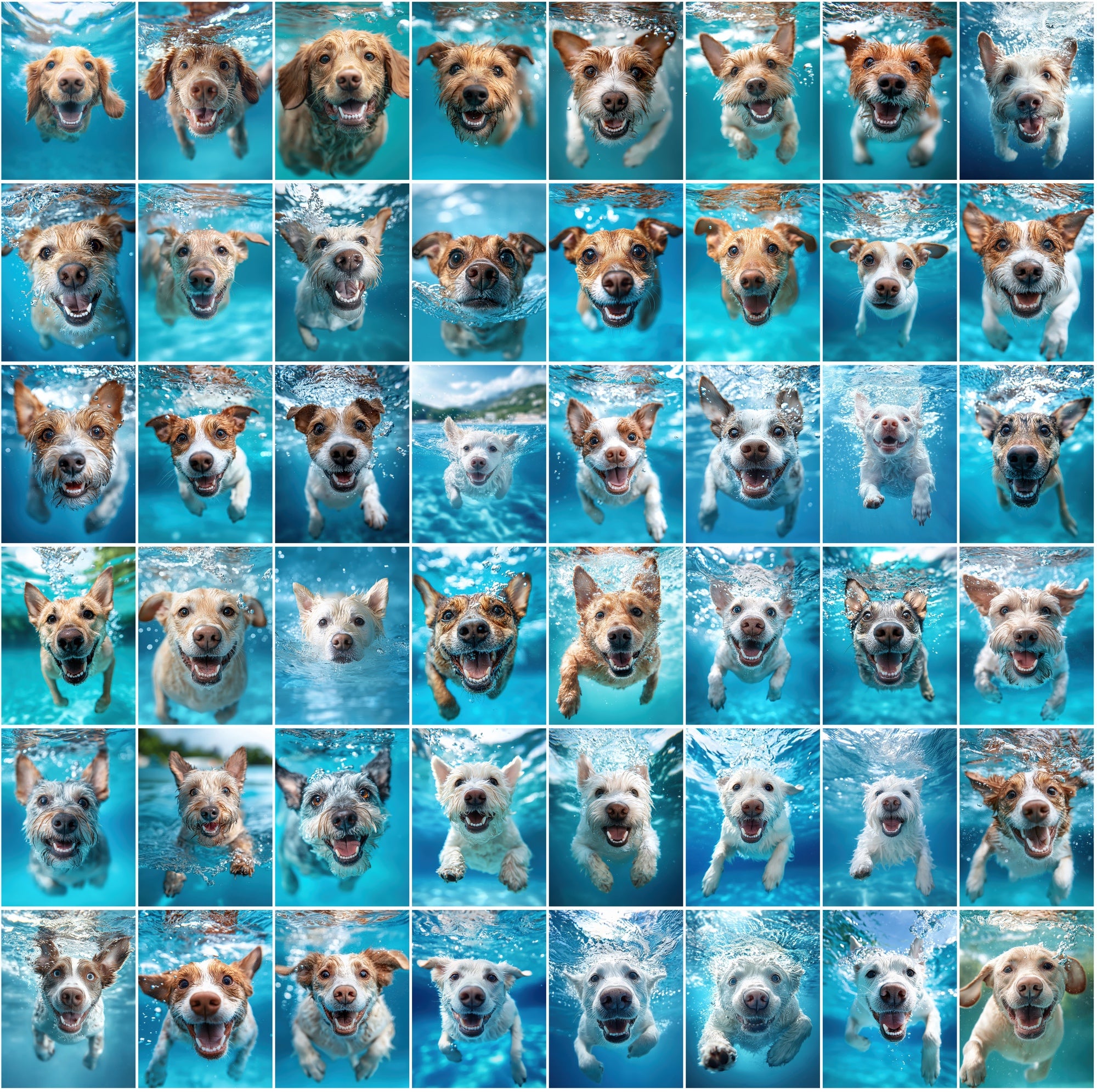 660 Stunning Underwater Dog Breed Photos