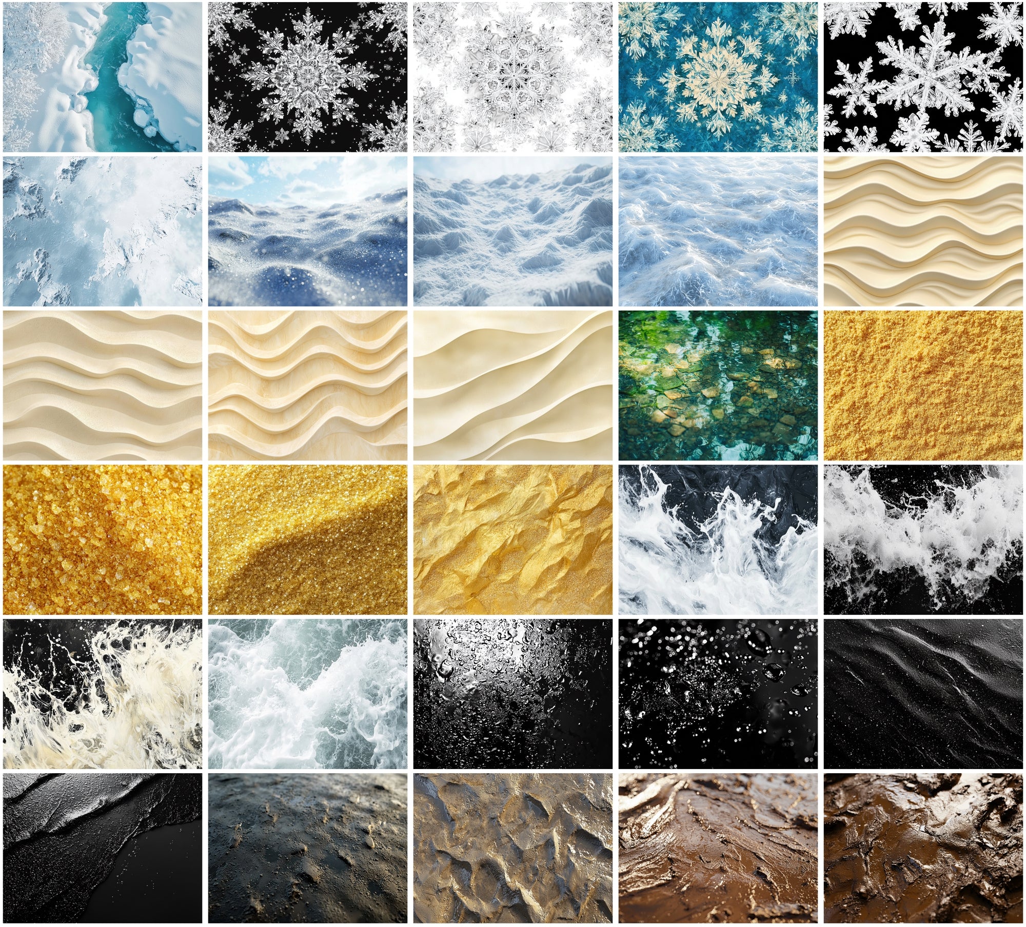 280 Sand, Soil, Water, and Ice Textures