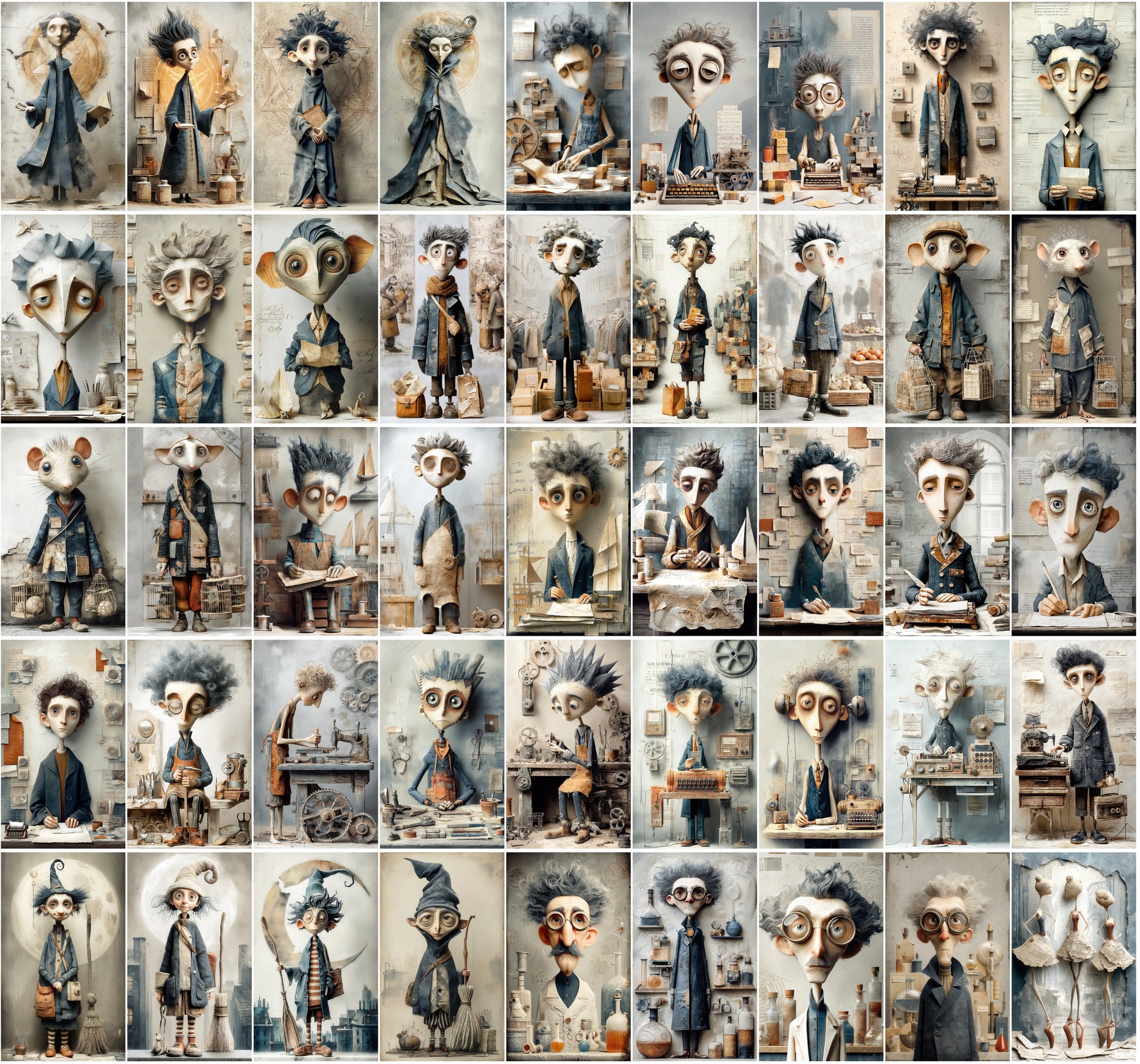 590 Gothic Carnival Portraits Mega Bundle