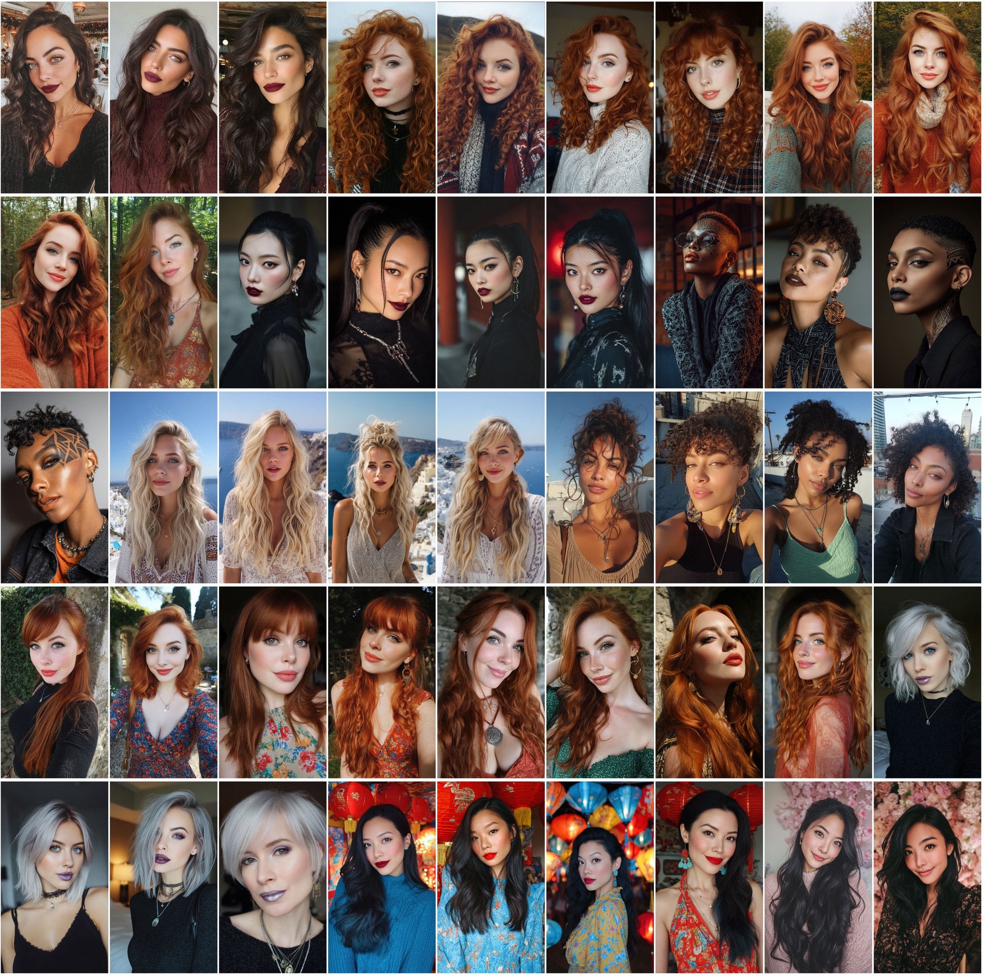 530 Influencer Aesthetic Portraits