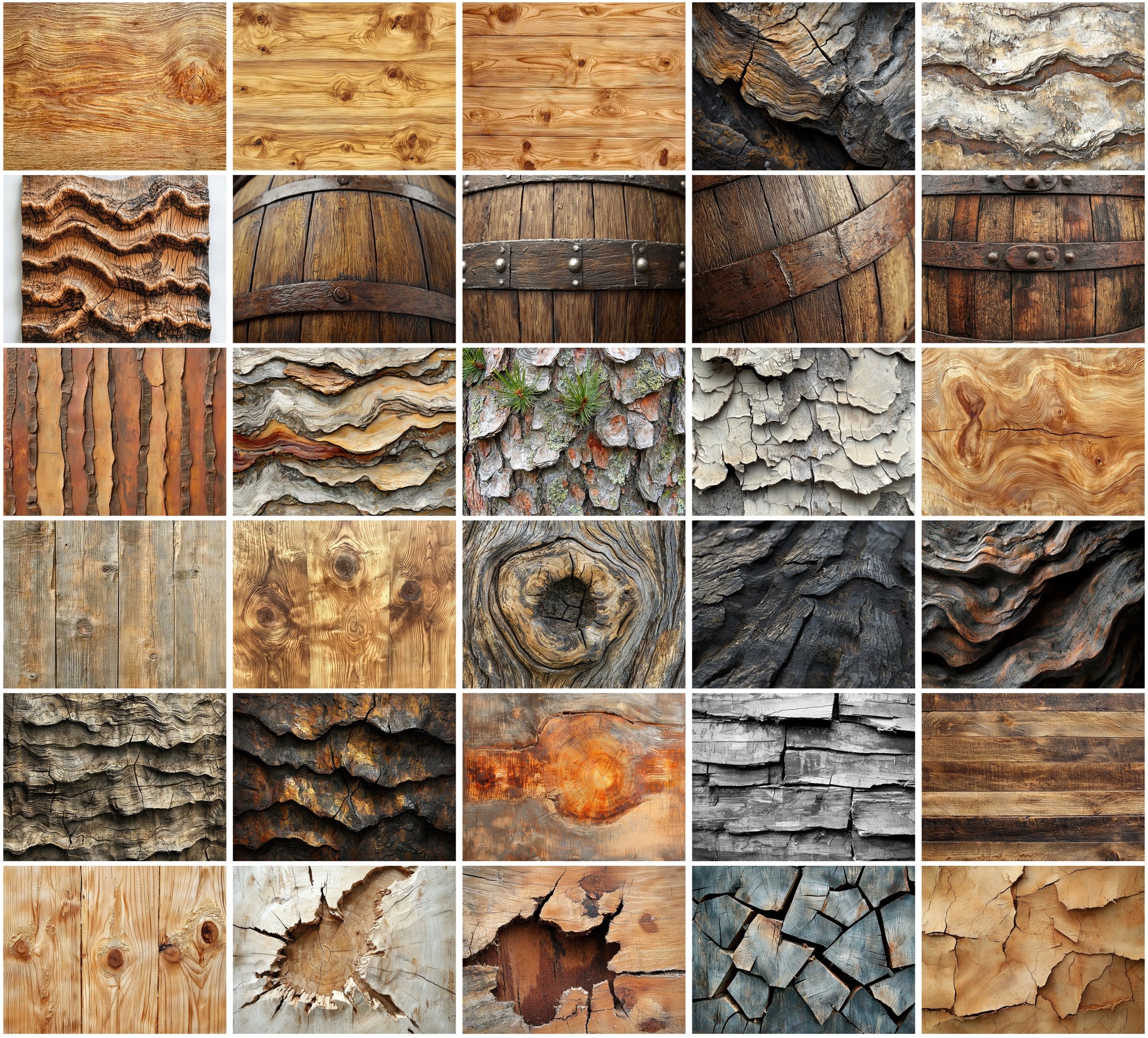 360 Wood Grain Textures