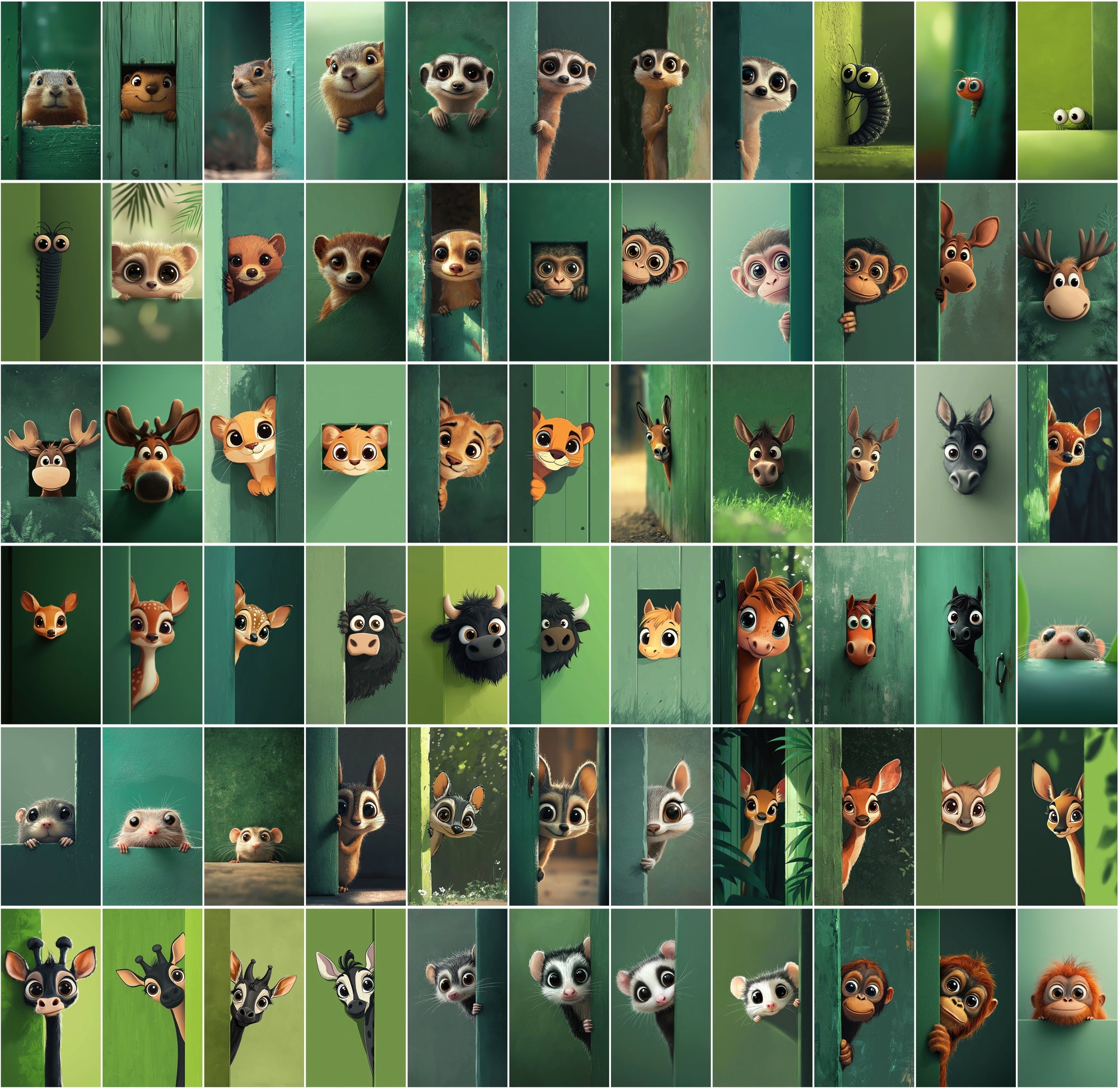 The Ultimate Peeking Animals Bundle – 850 Cute Designs