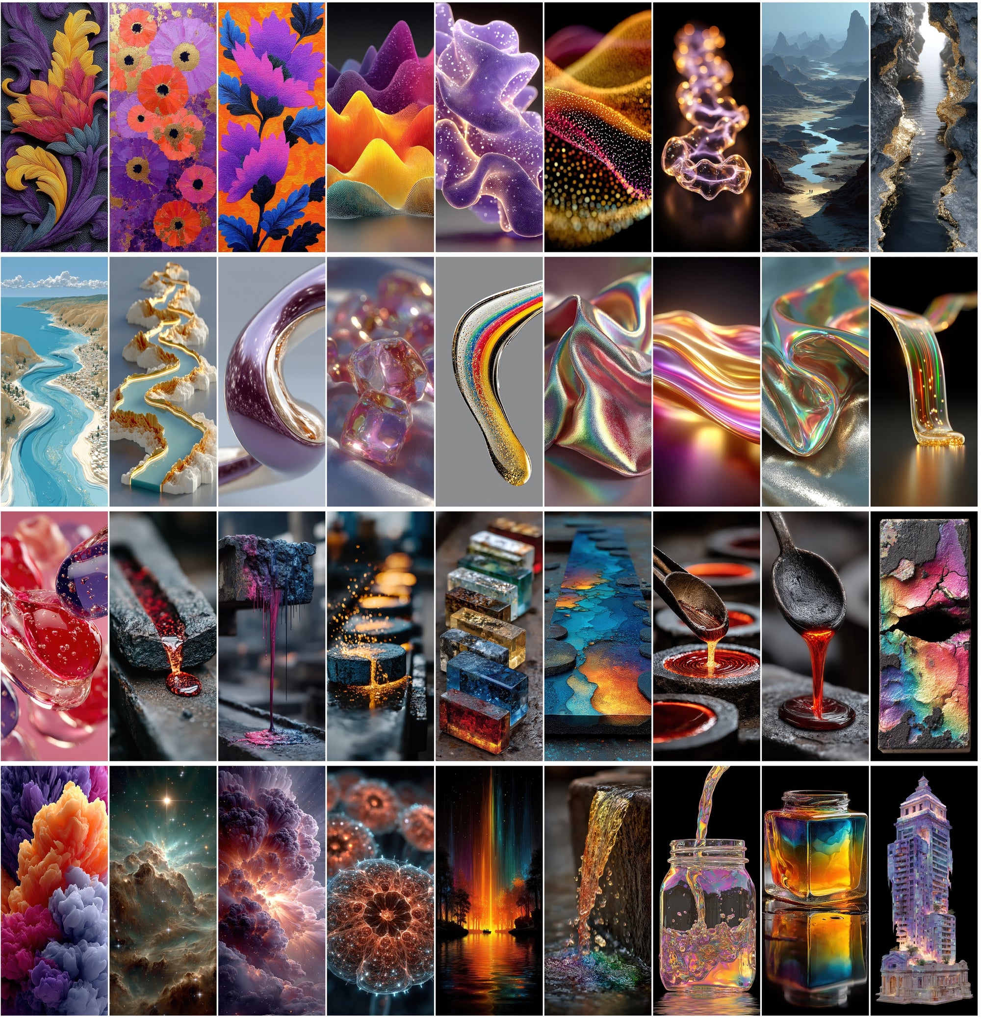 600 Abstract Backgrounds – High-Resolution JPGs for Digital Art, Design, and Screensavers