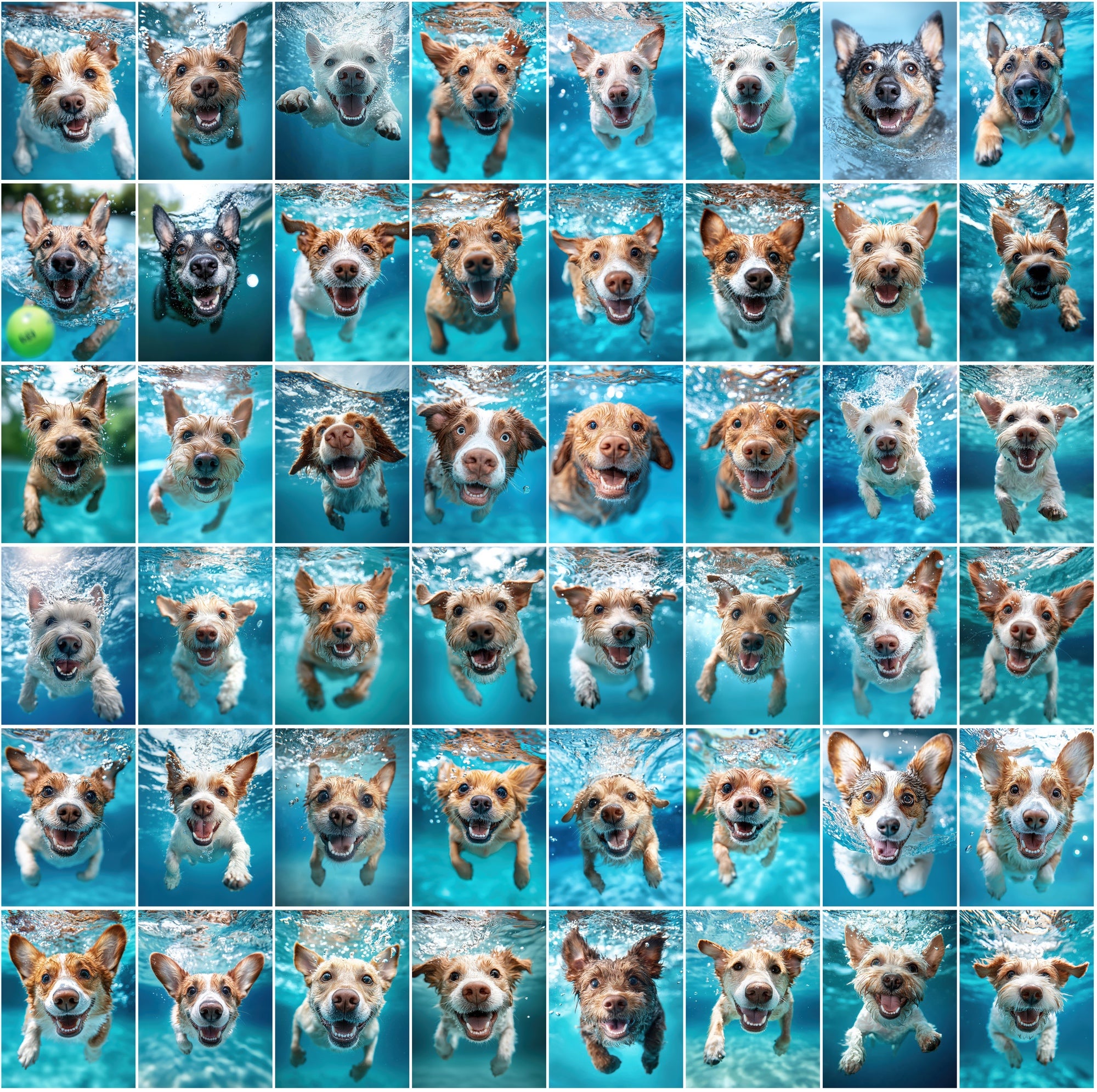 660 Stunning Underwater Dog Breed Photos