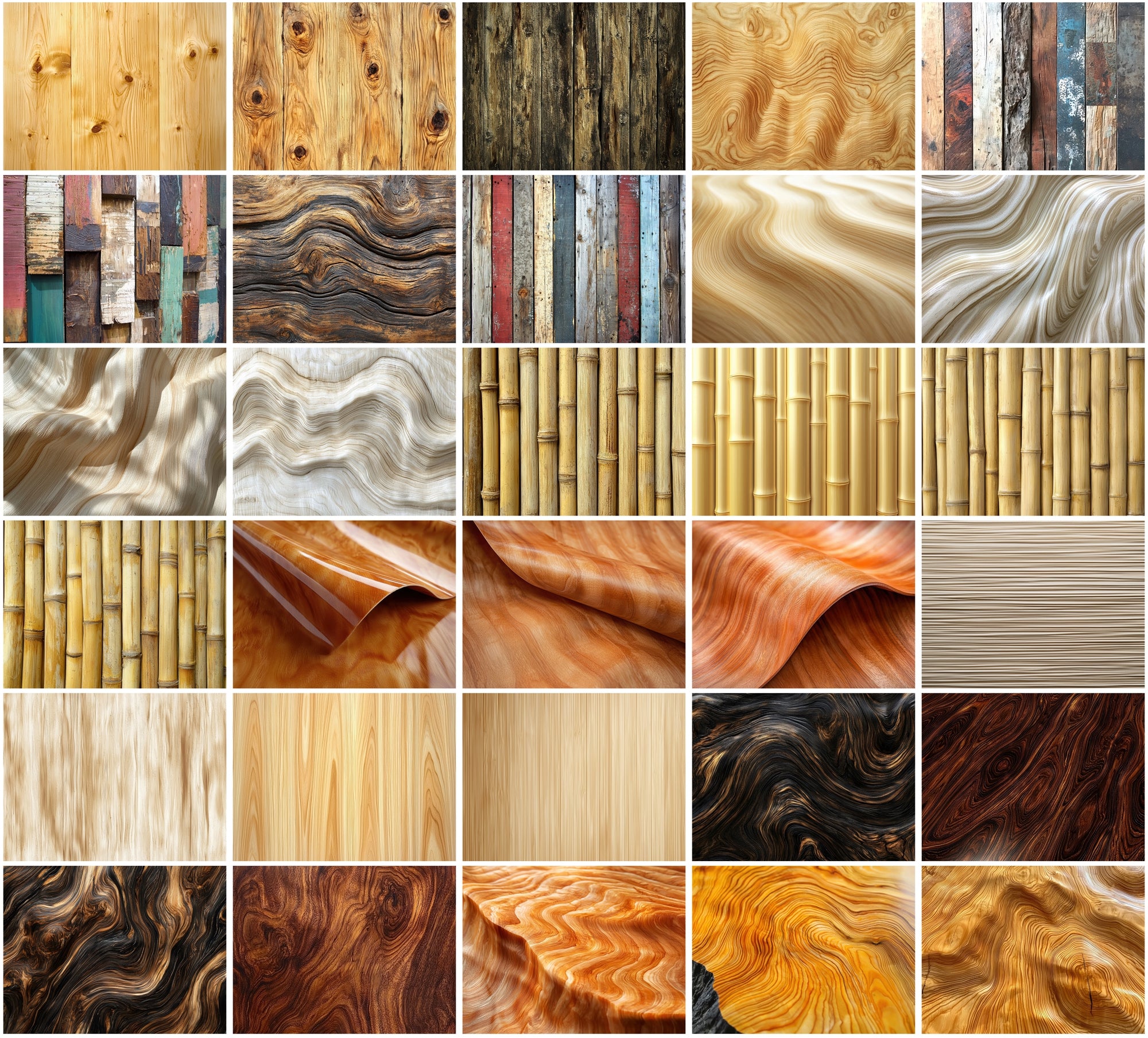 360 Wood Grain Textures