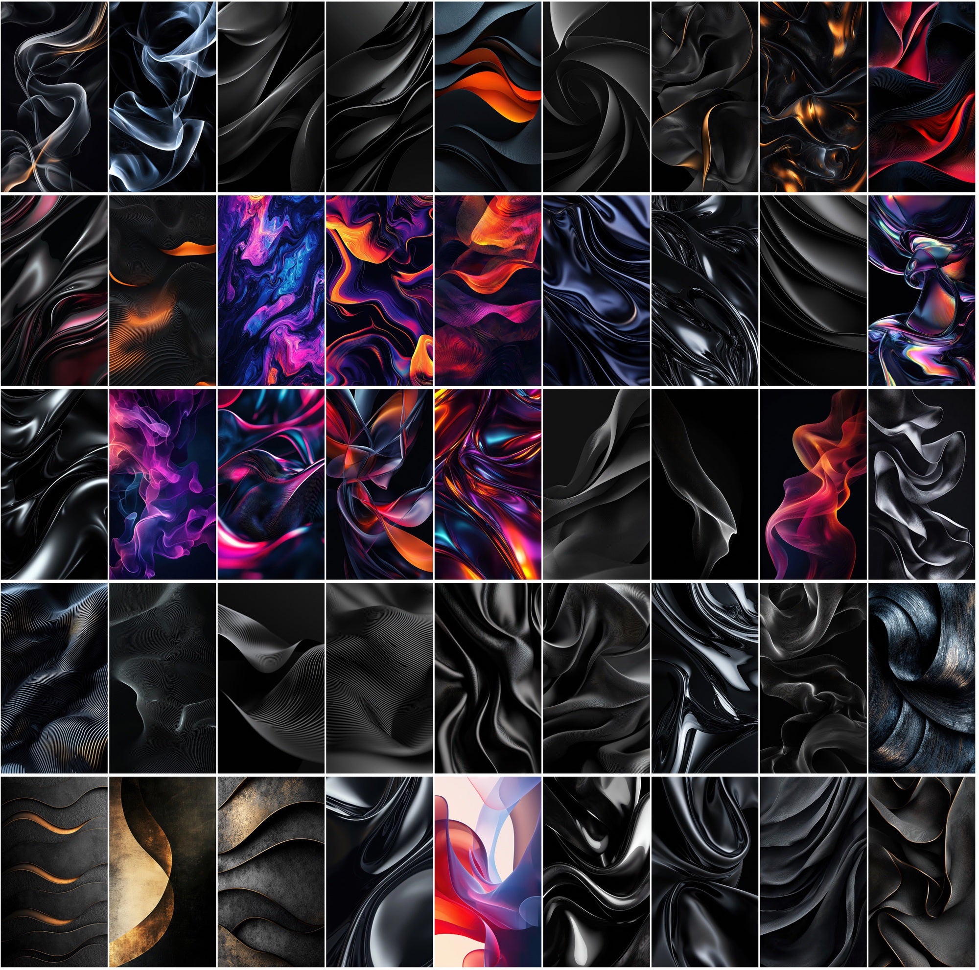 550 Dark Abstract Gradient Backgrounds