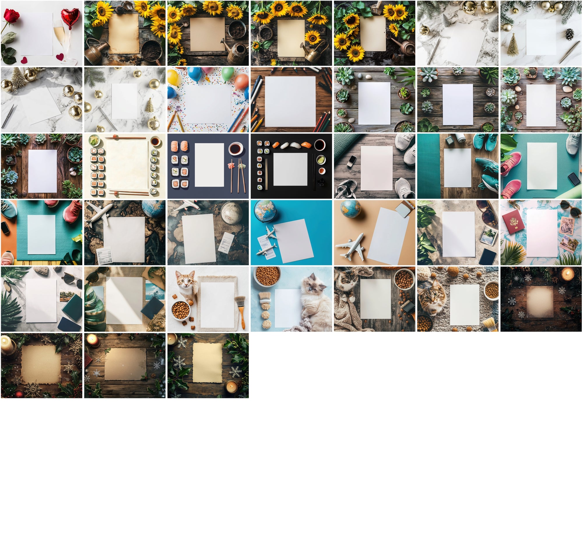 540 Stunning High-Resolution Flat Lay Images