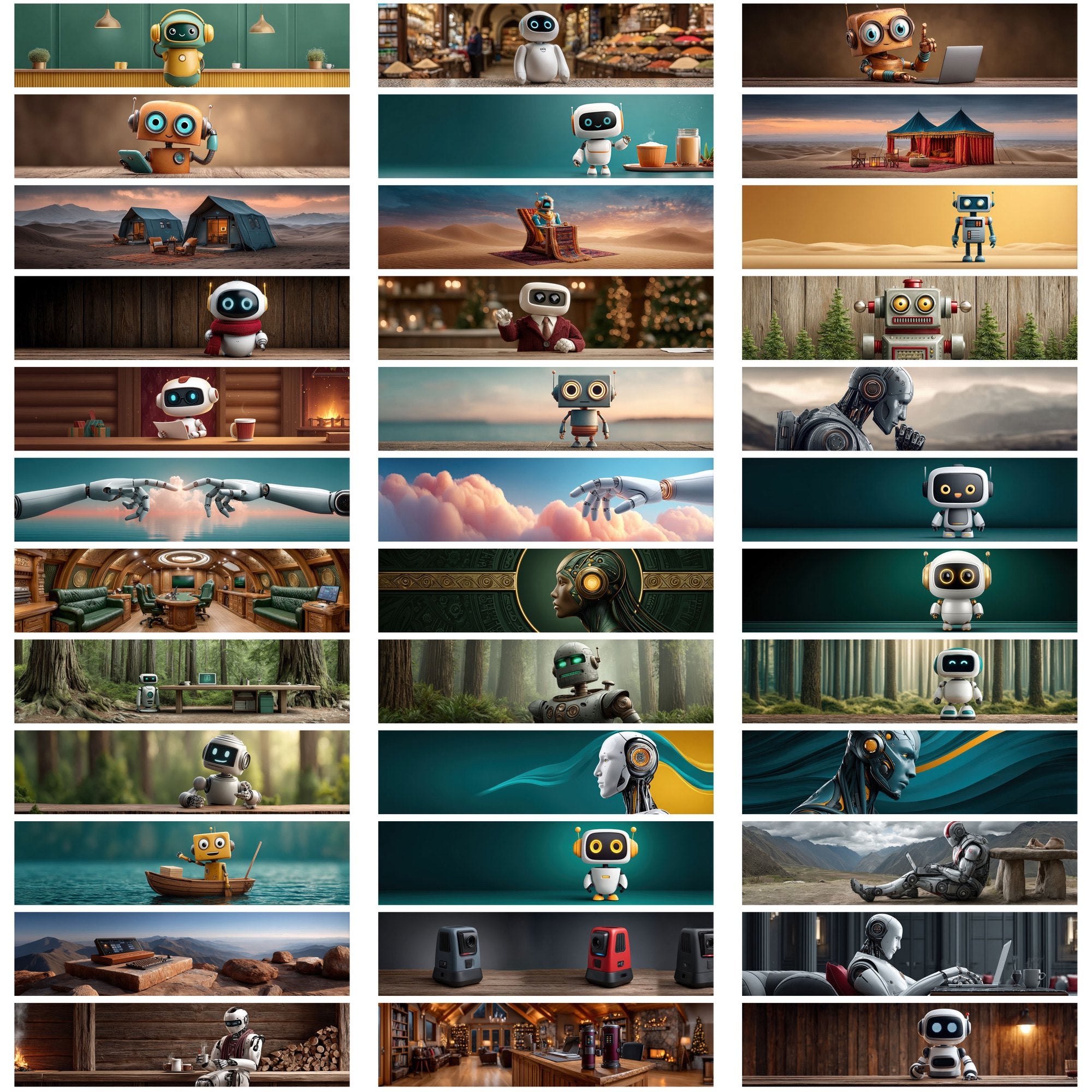 589 AI-Themed Website Hero Images – Ultra-Wide JPGs with Commercial License