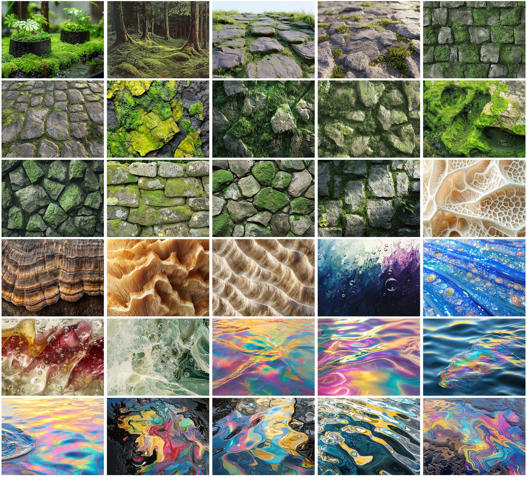 490 Organic and Abstract Textures