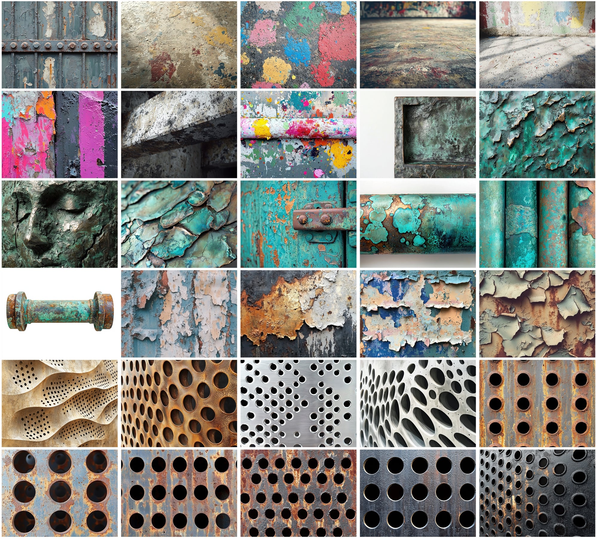 460 Metal and Industrial Textures - Commercial Use JPG Bundle