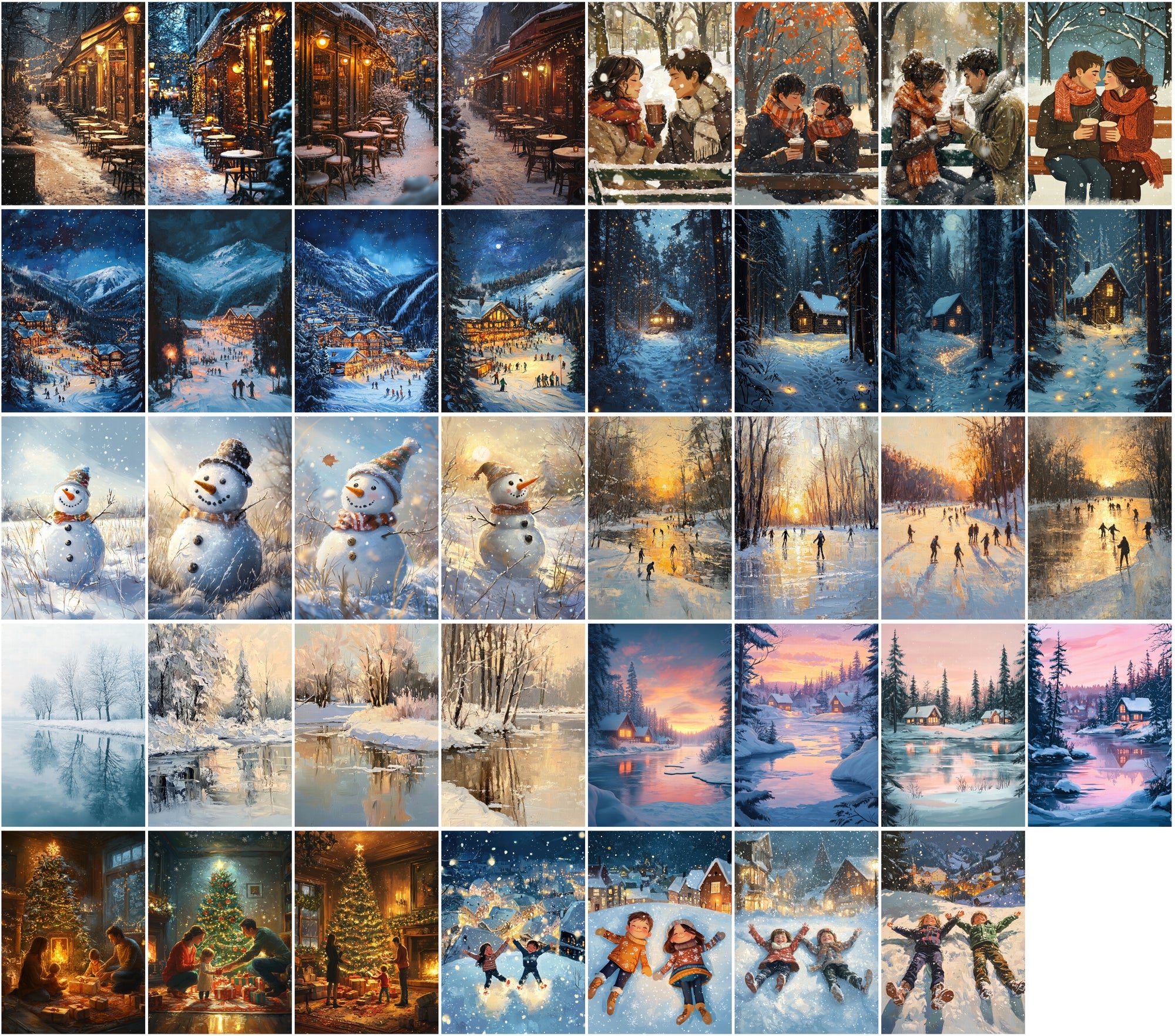 430 Winter Postcard & Scene Images