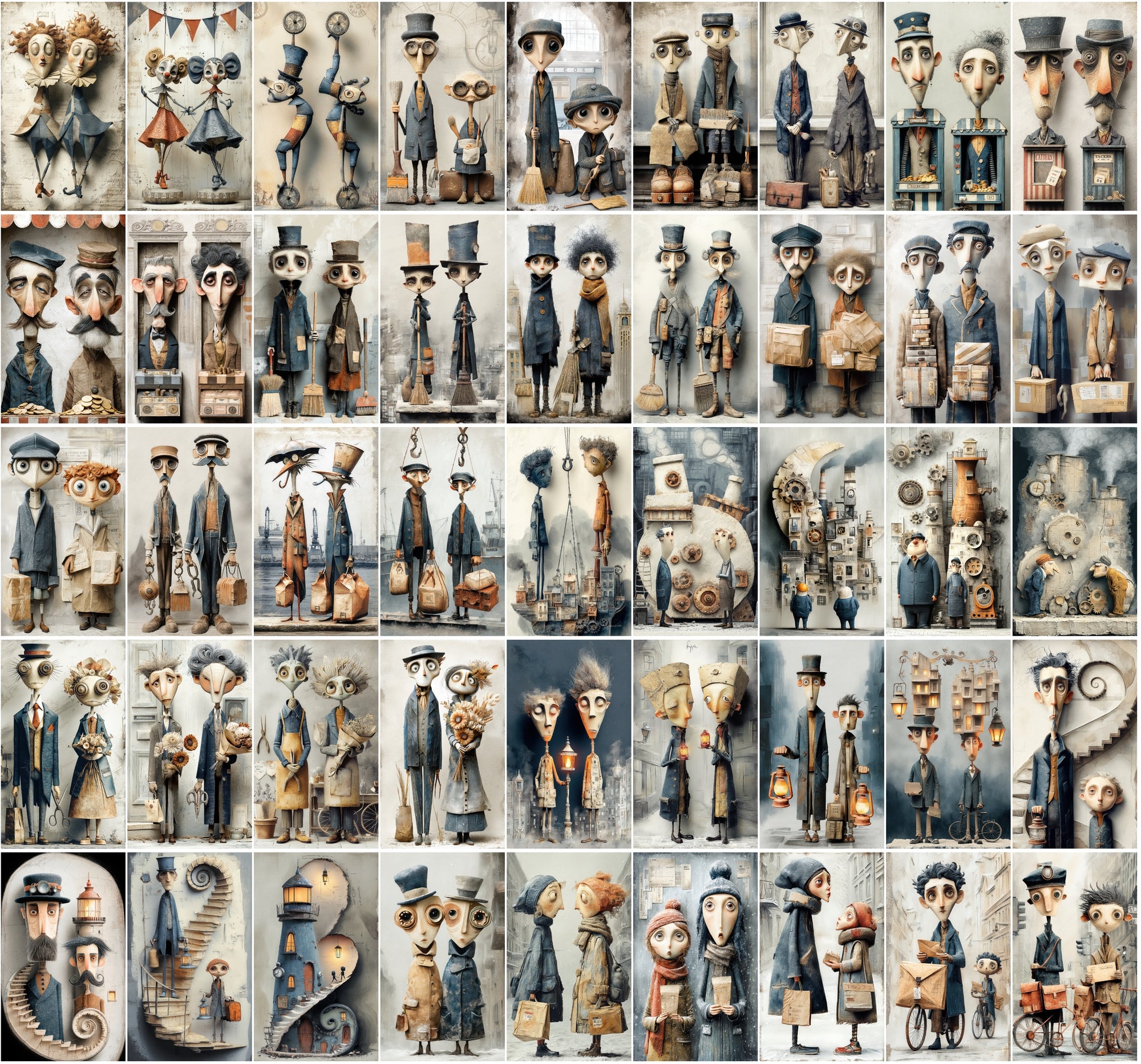 590 Gothic Carnival Portraits Mega Bundle