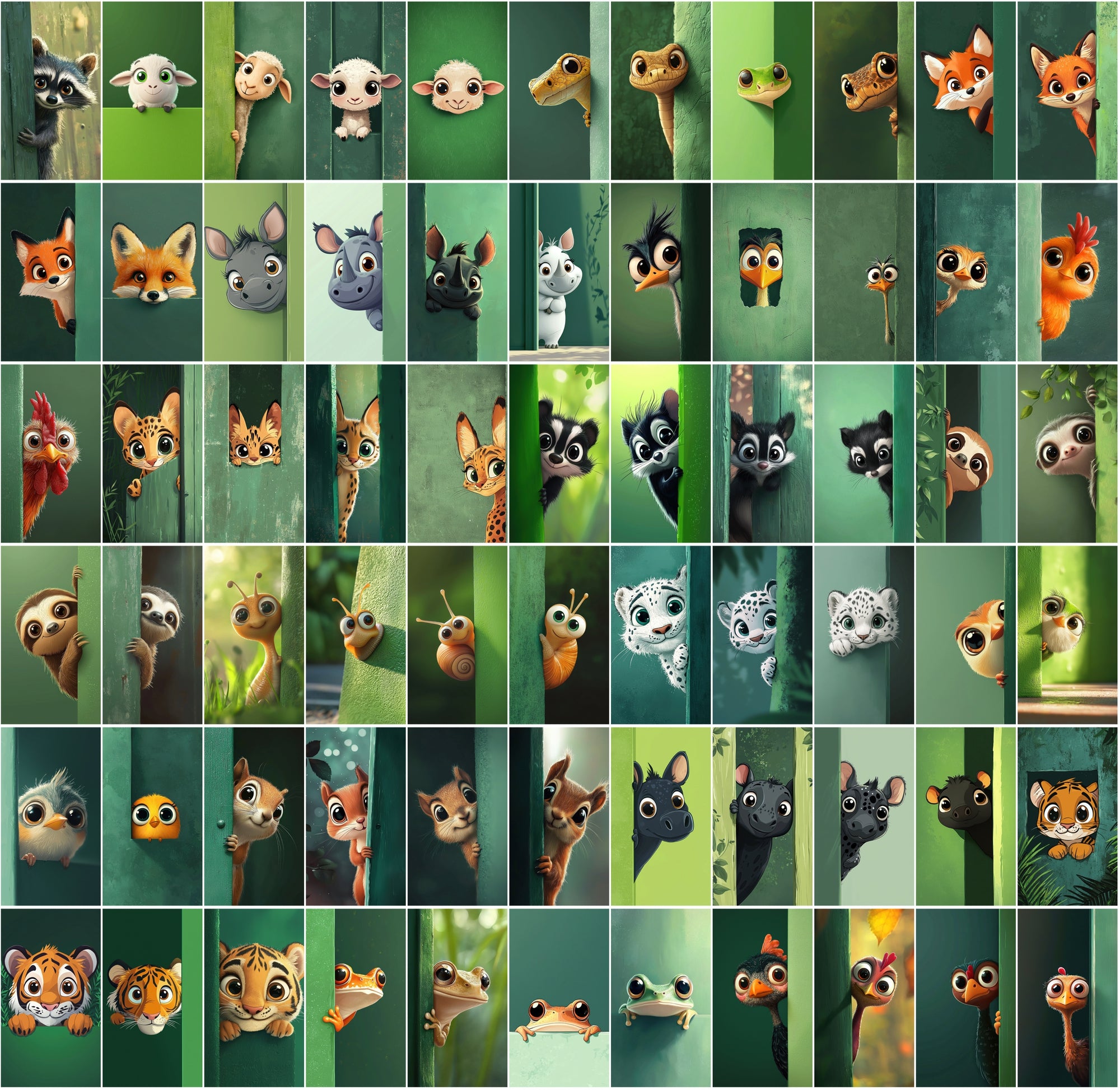 The Ultimate Peeking Animals Bundle – 850 Cute Designs