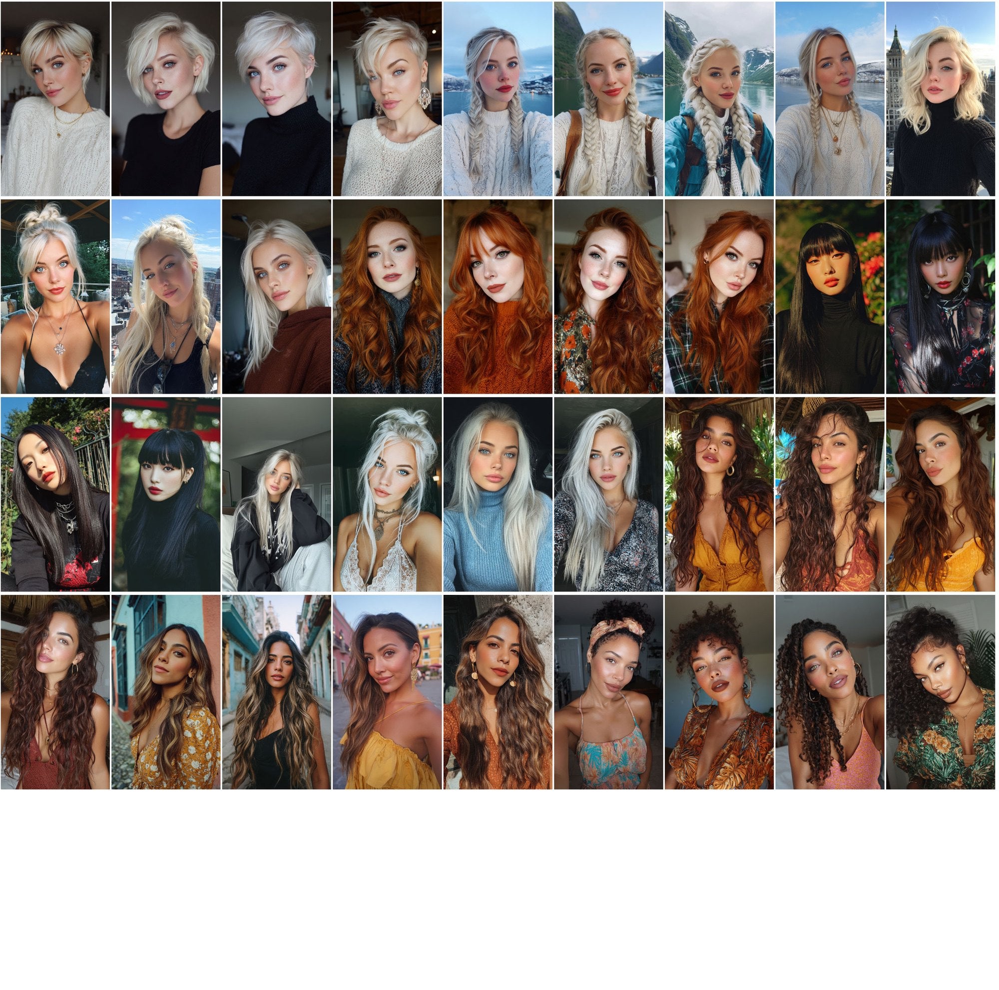 530 Influencer Aesthetic Portraits