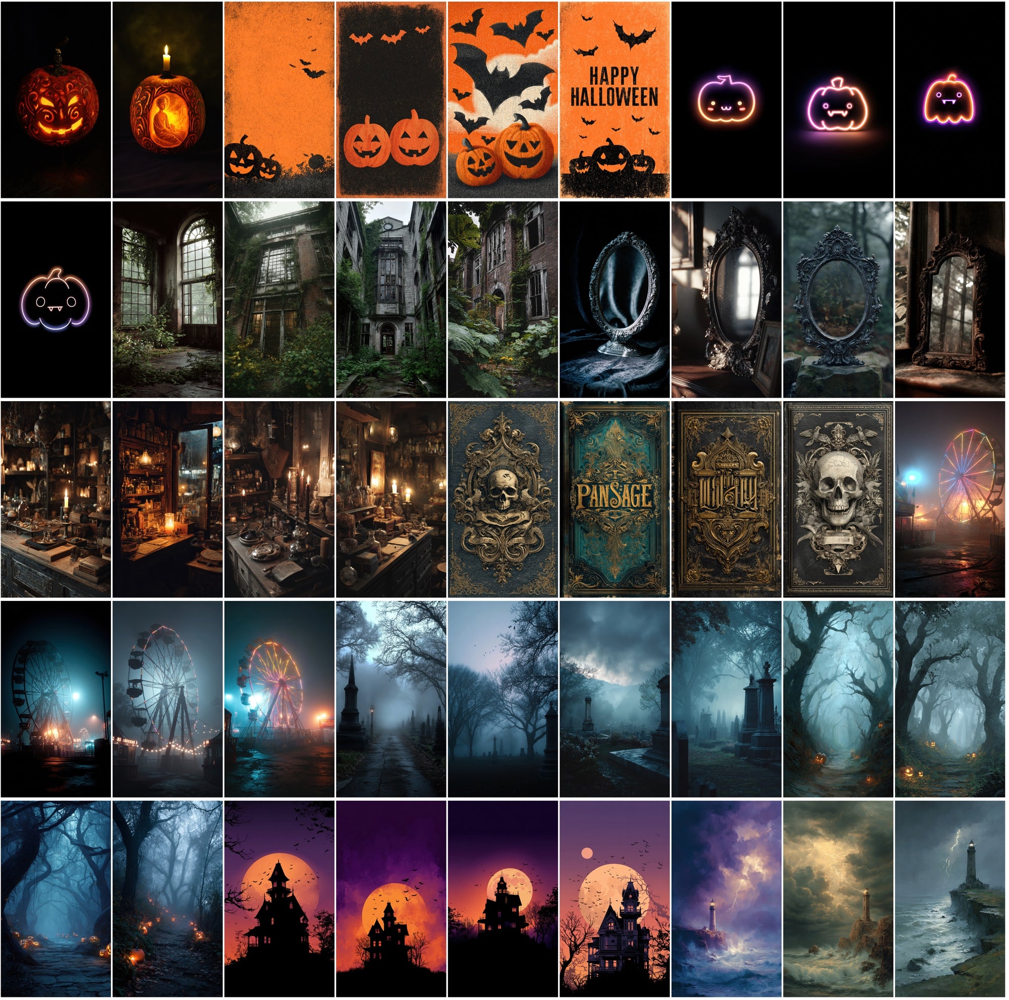 600 Halloween Images – Kawaii, Spooky & Aesthetic Designs