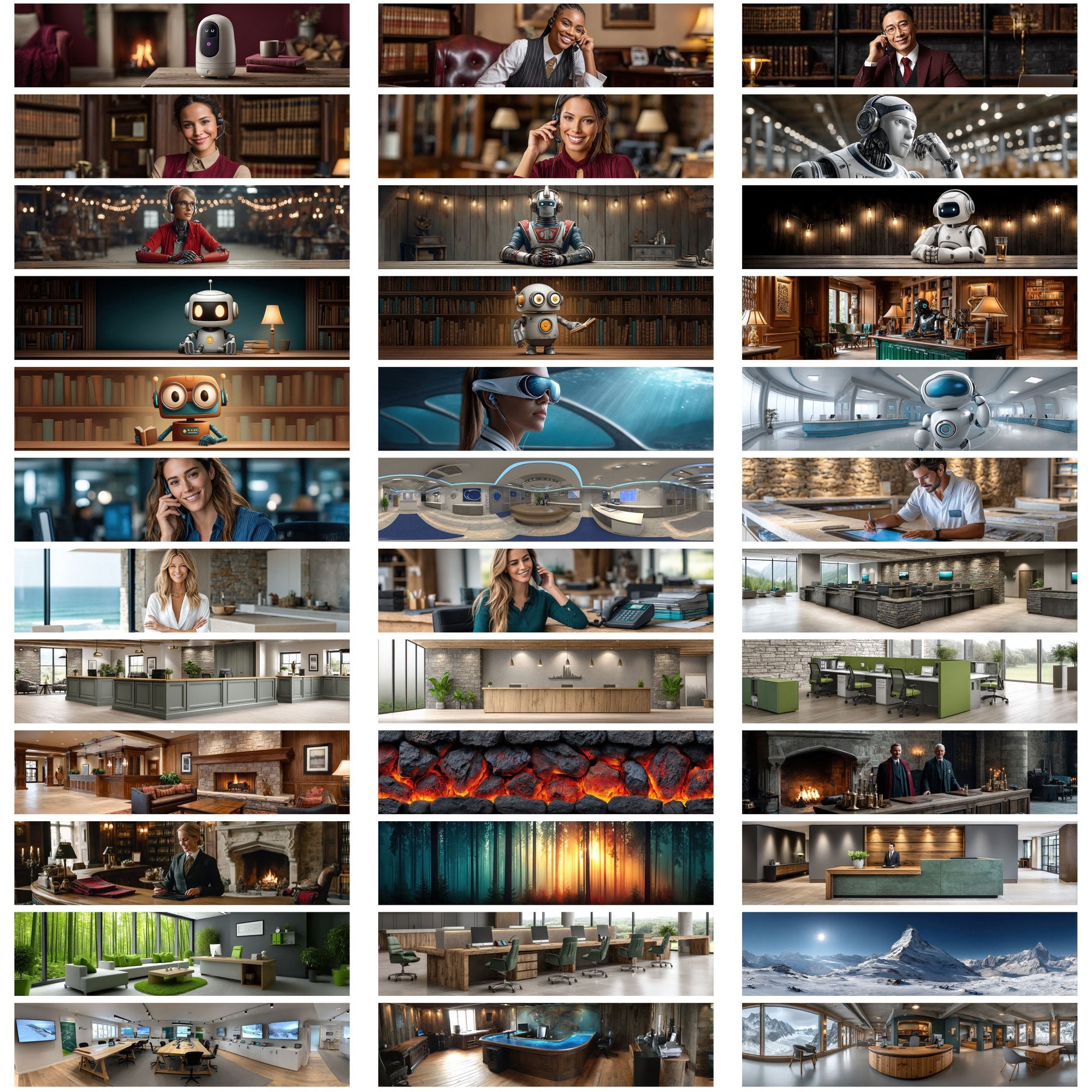 589 AI-Themed Website Hero Images – Ultra-Wide JPGs with Commercial License