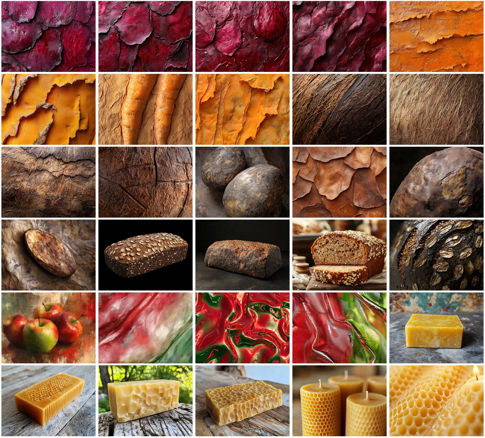 500 Food and Organic Material Textures