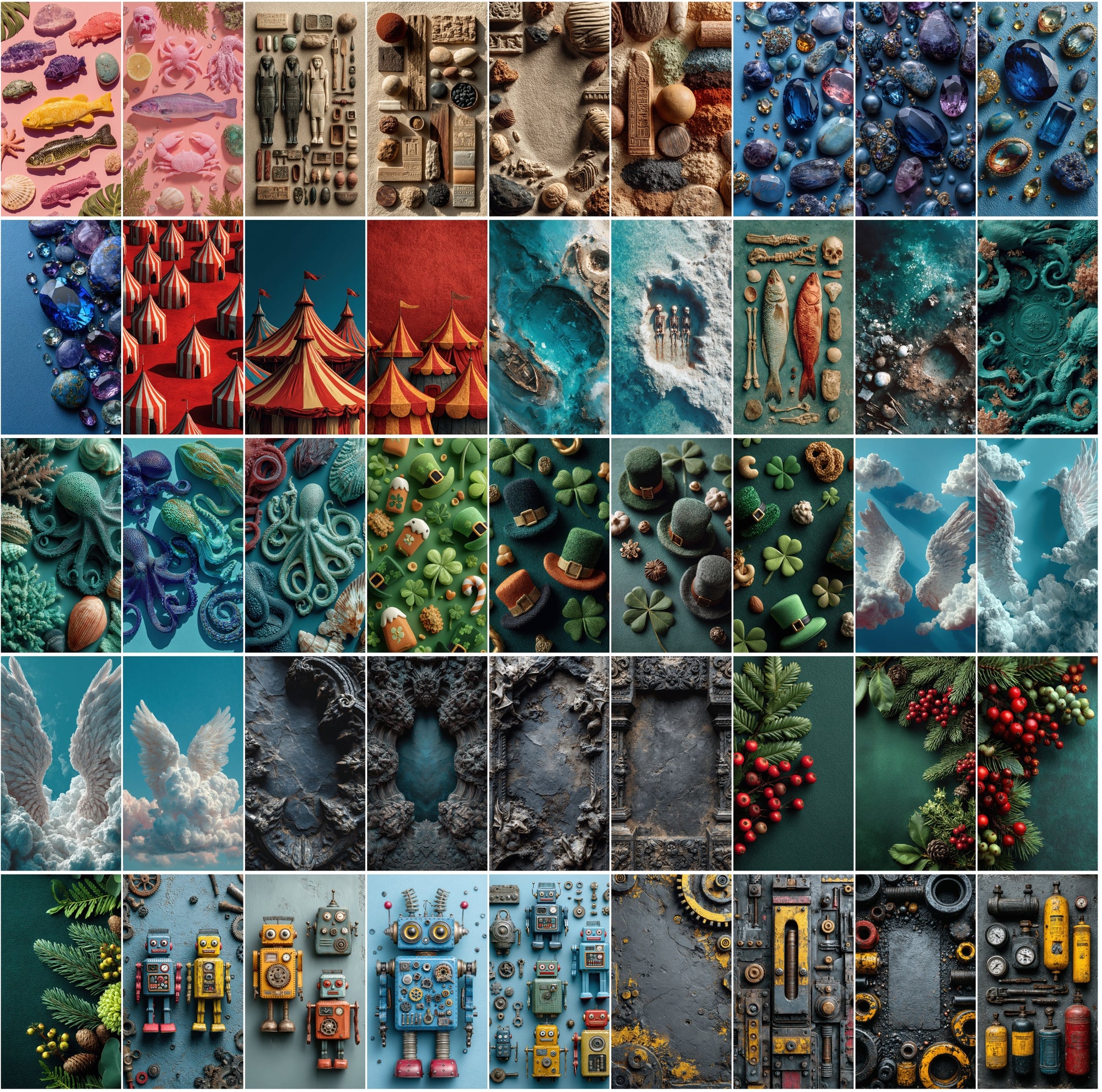 600 Flat Lay Backgrounds • 9:16 Vertical • JPG • Commercial Use