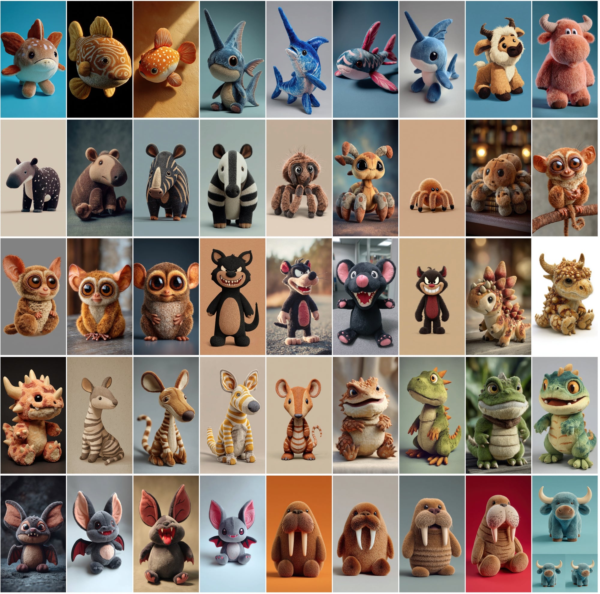 599 Adorable Animal Plush Toy Images – Cute Cartoon Wildlife