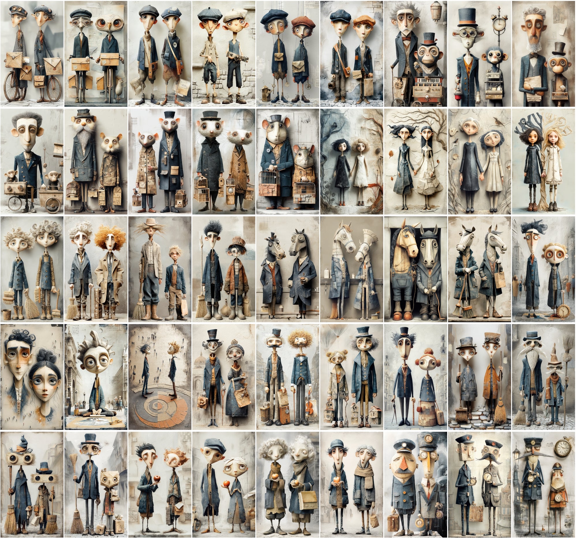 590 Gothic Carnival Portraits Mega Bundle