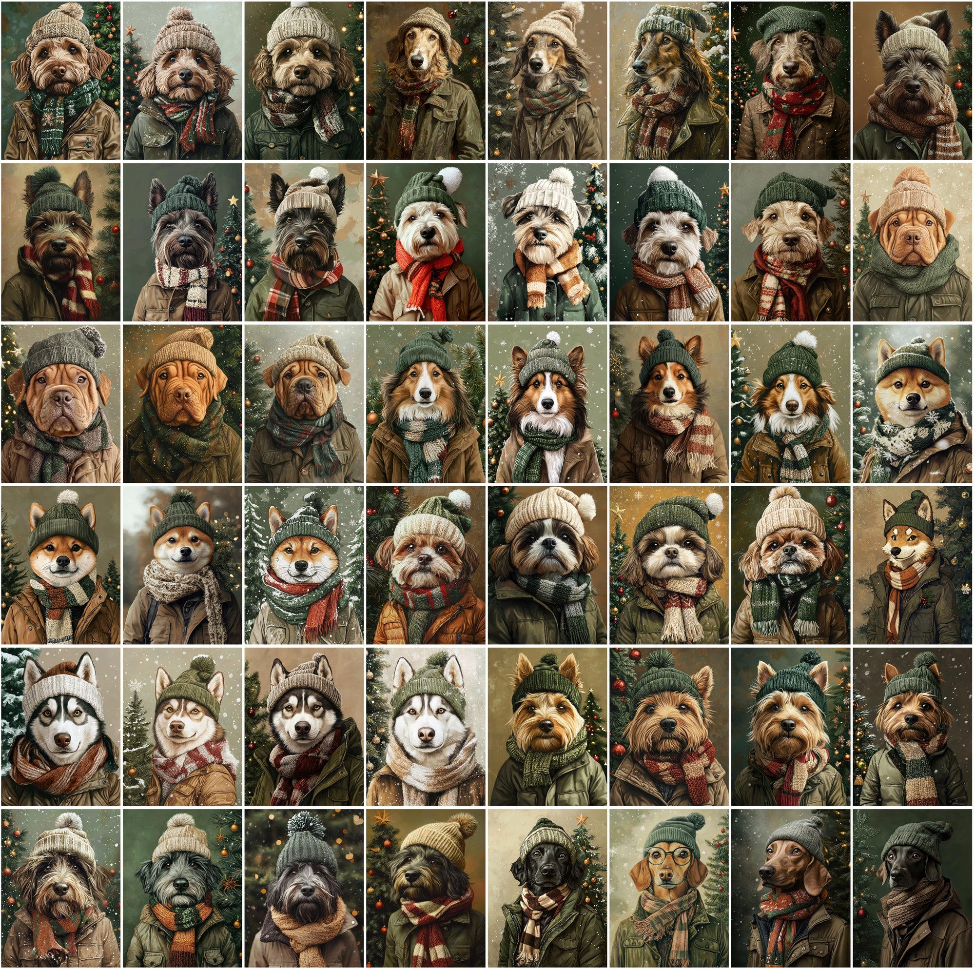 760 Adorable Dog Images in Winter Outfits