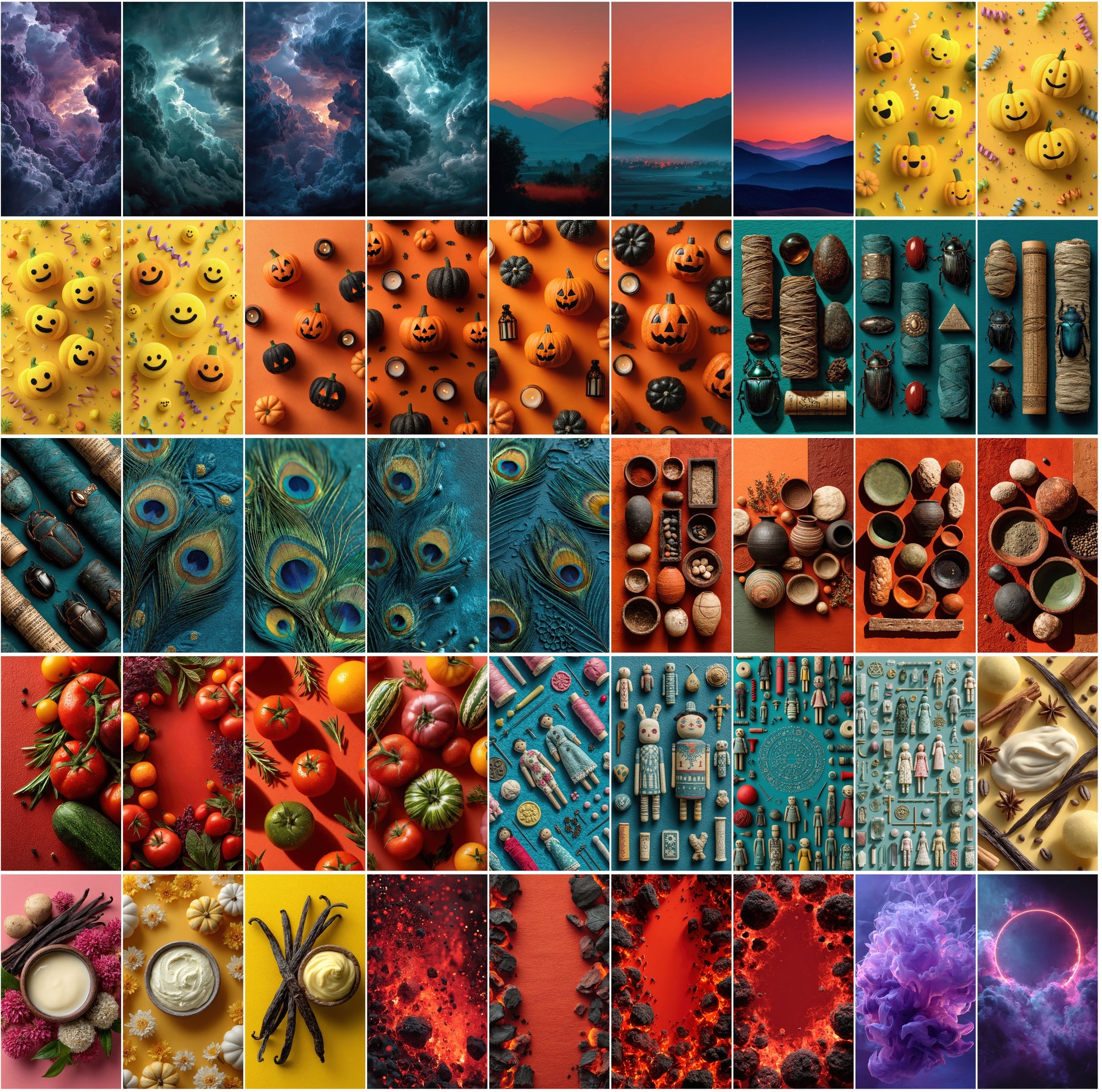 600 Flat Lay Backgrounds • 9:16 Vertical • JPG • Commercial Use