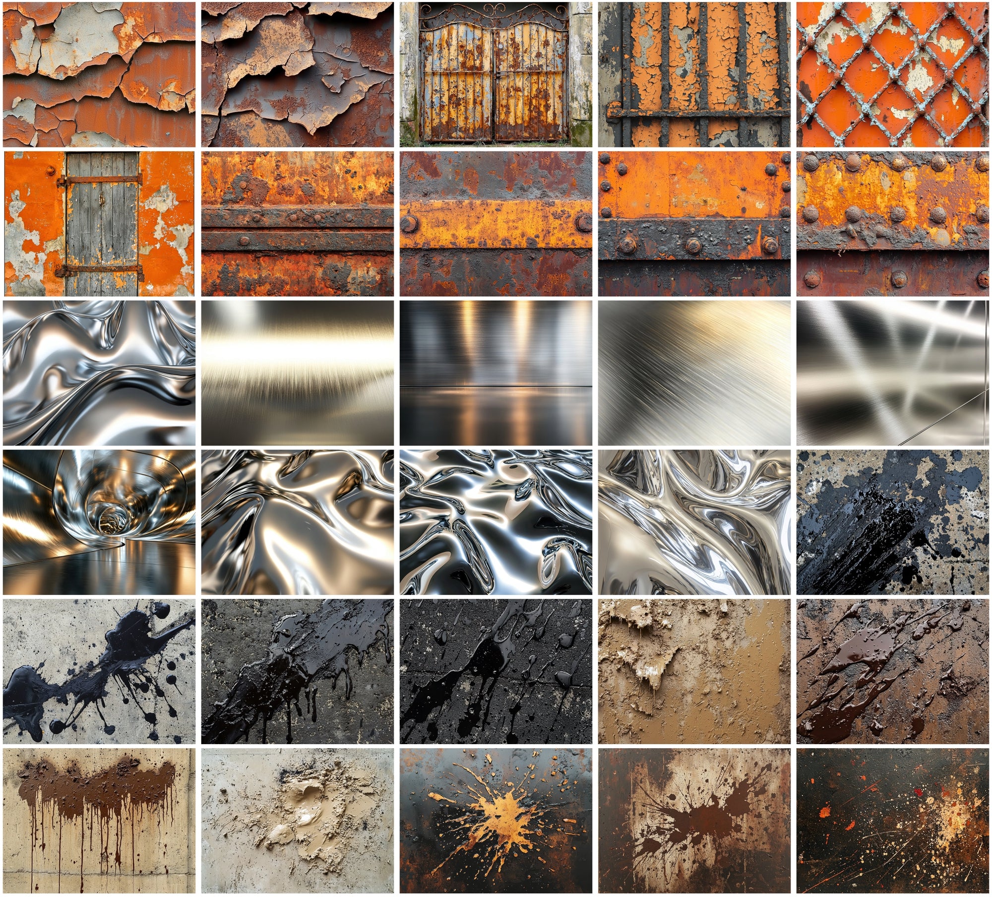 460 Metal and Industrial Textures - Commercial Use JPG Bundle