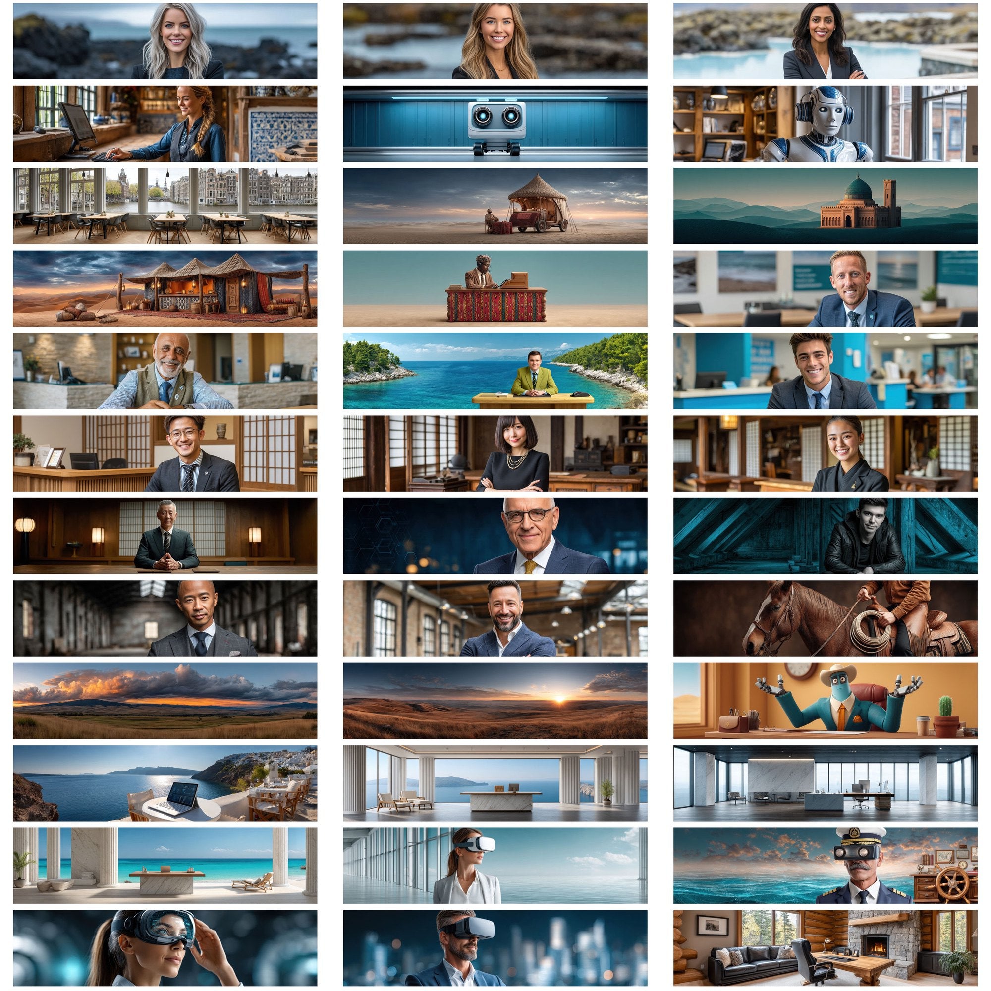 589 AI-Themed Website Hero Images – Ultra-Wide JPGs with Commercial License