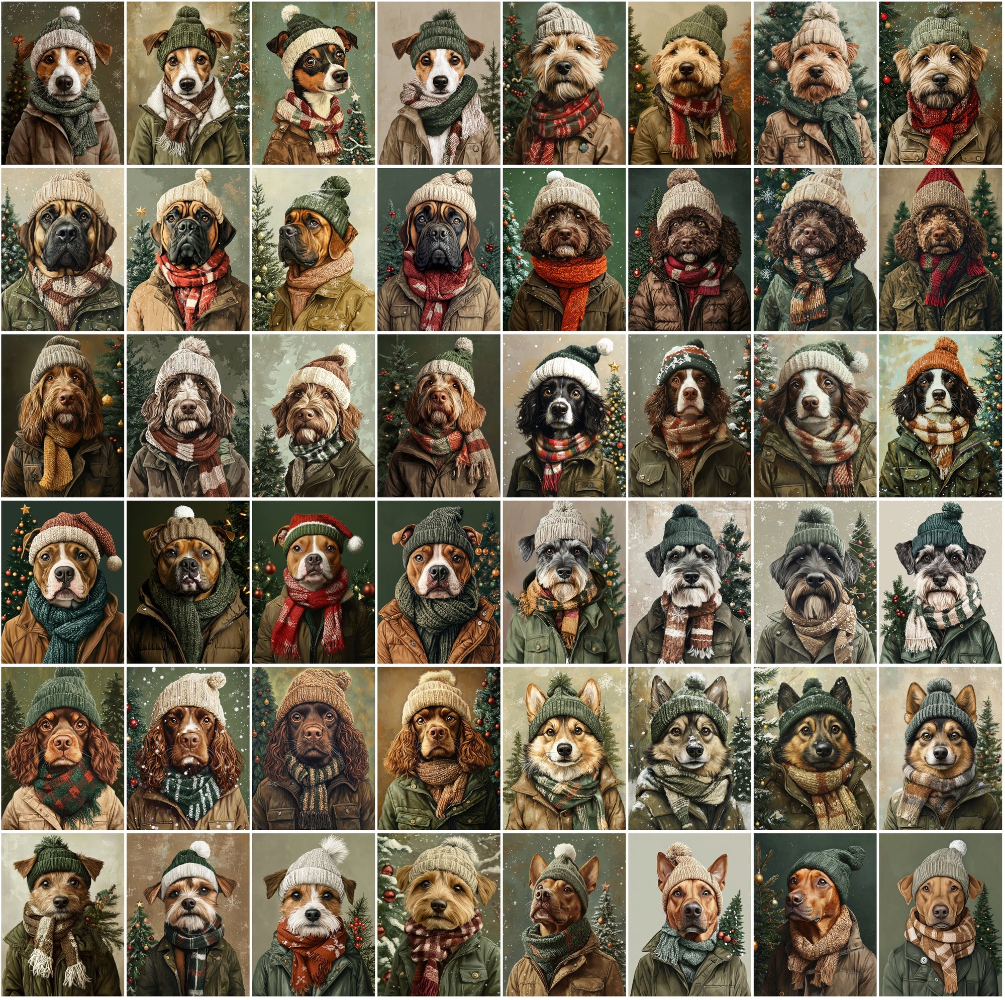 760 Adorable Dog Images in Winter Outfits