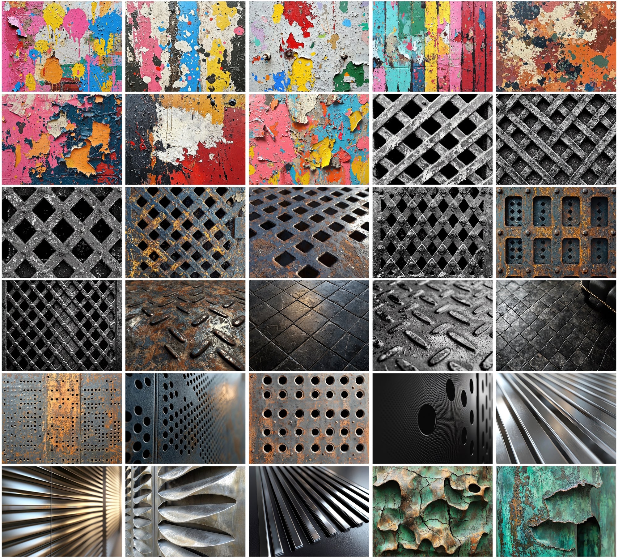 460 Metal and Industrial Textures - Commercial Use JPG Bundle