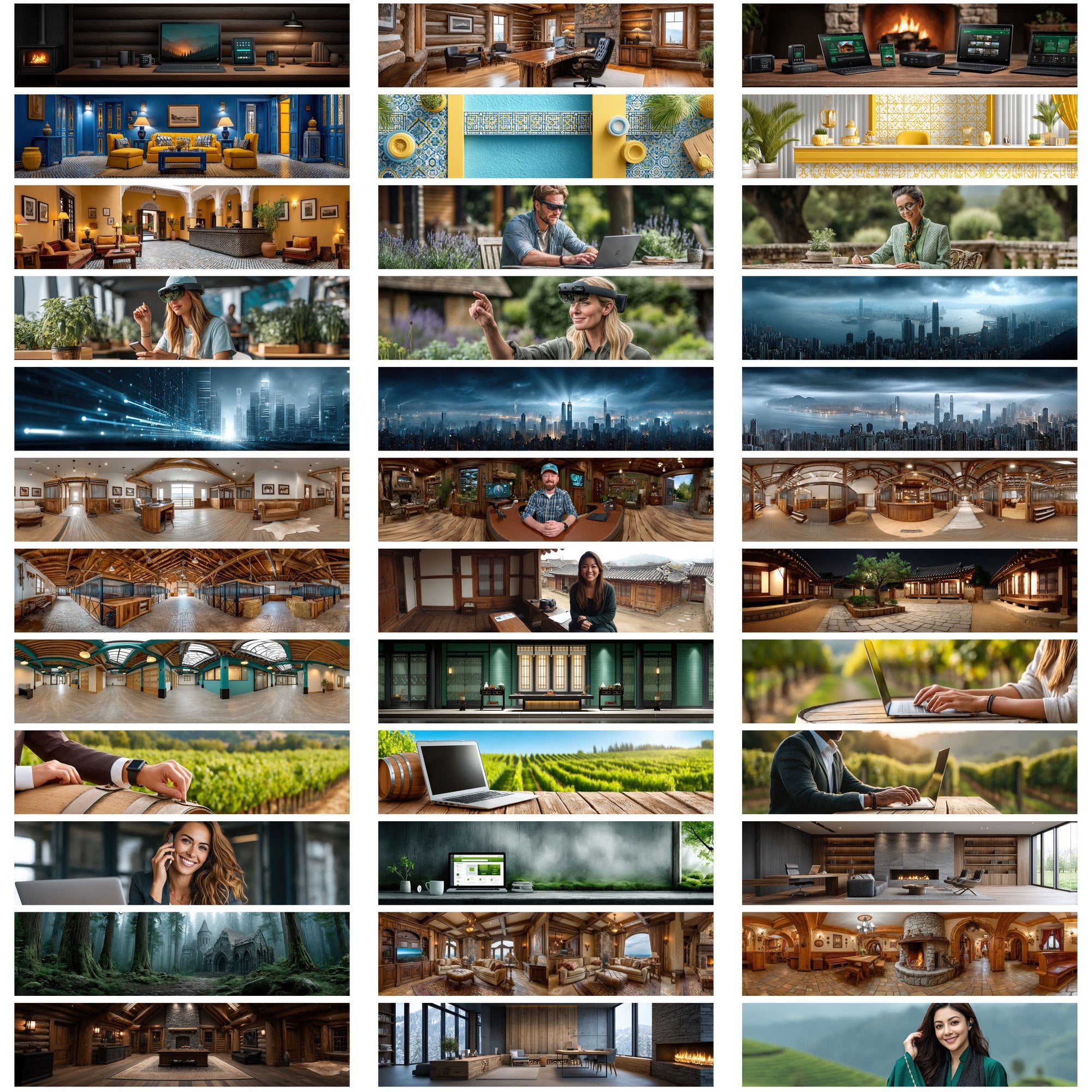 589 AI-Themed Website Hero Images – Ultra-Wide JPGs with Commercial License