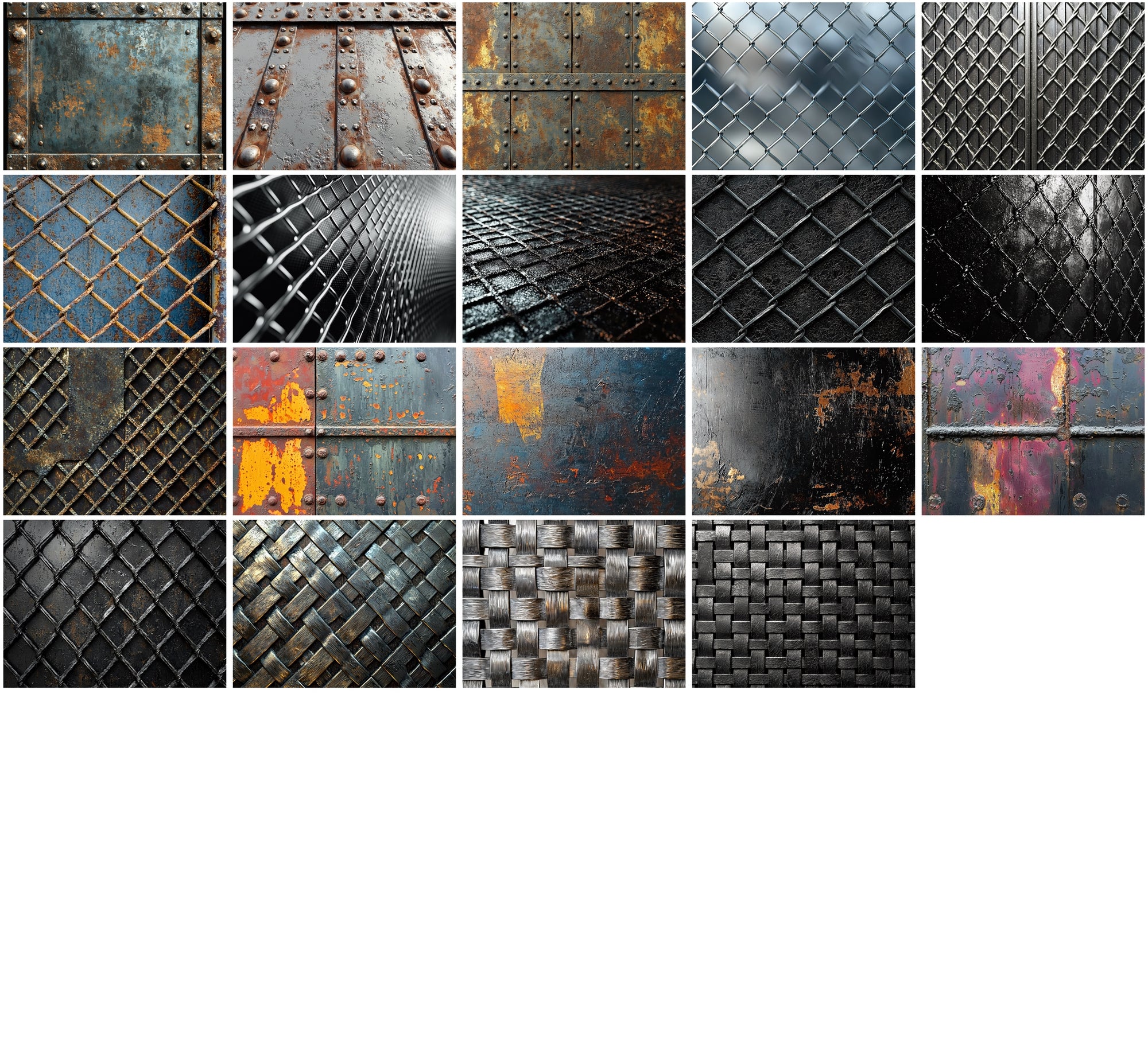 460 Metal and Industrial Textures - Commercial Use JPG Bundle