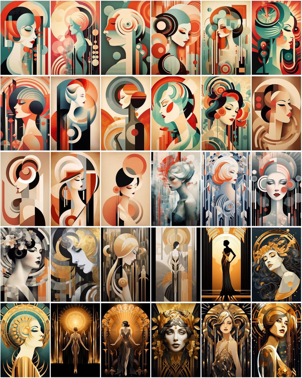 Download 180+ Art Deco Woman Model Backgrounds, High Resolution ...